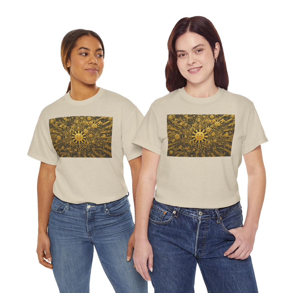 Sunflower Burst T‑Shirt — Golden Sunflower Pattern Tee