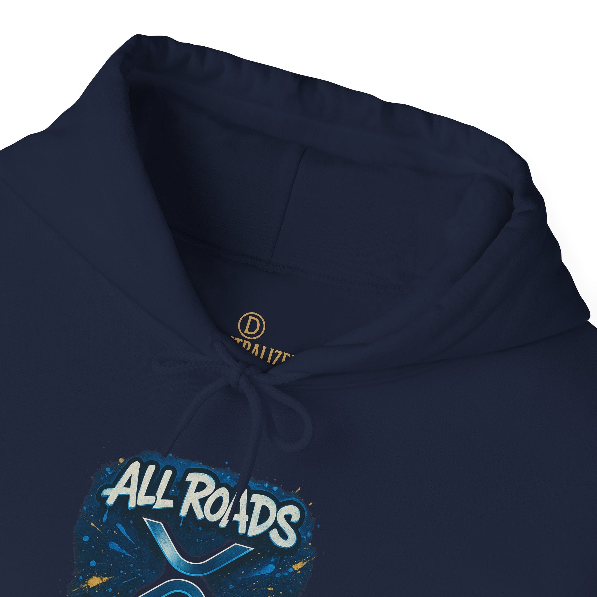 All Roads Lead to XRP Hoodie – Crypto Ripple Logo Sweatshirt