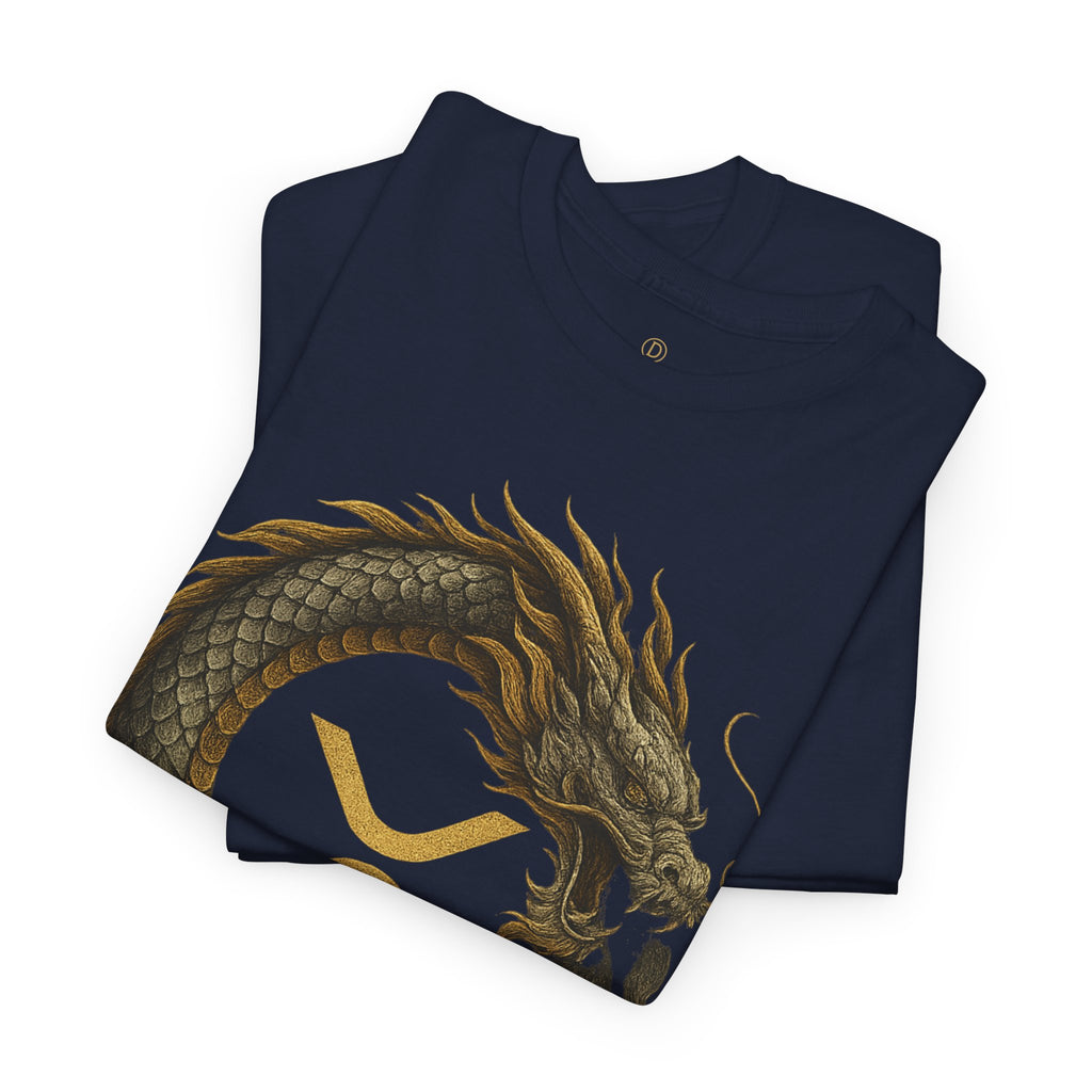 Dragon XRP Logo T-Shirt — Crypto XRP Circle Dragon Graphic Tee