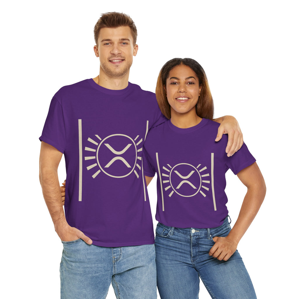 XRP Sun Logo T‑Shirt — Minimal Crypto Ripple Tee
