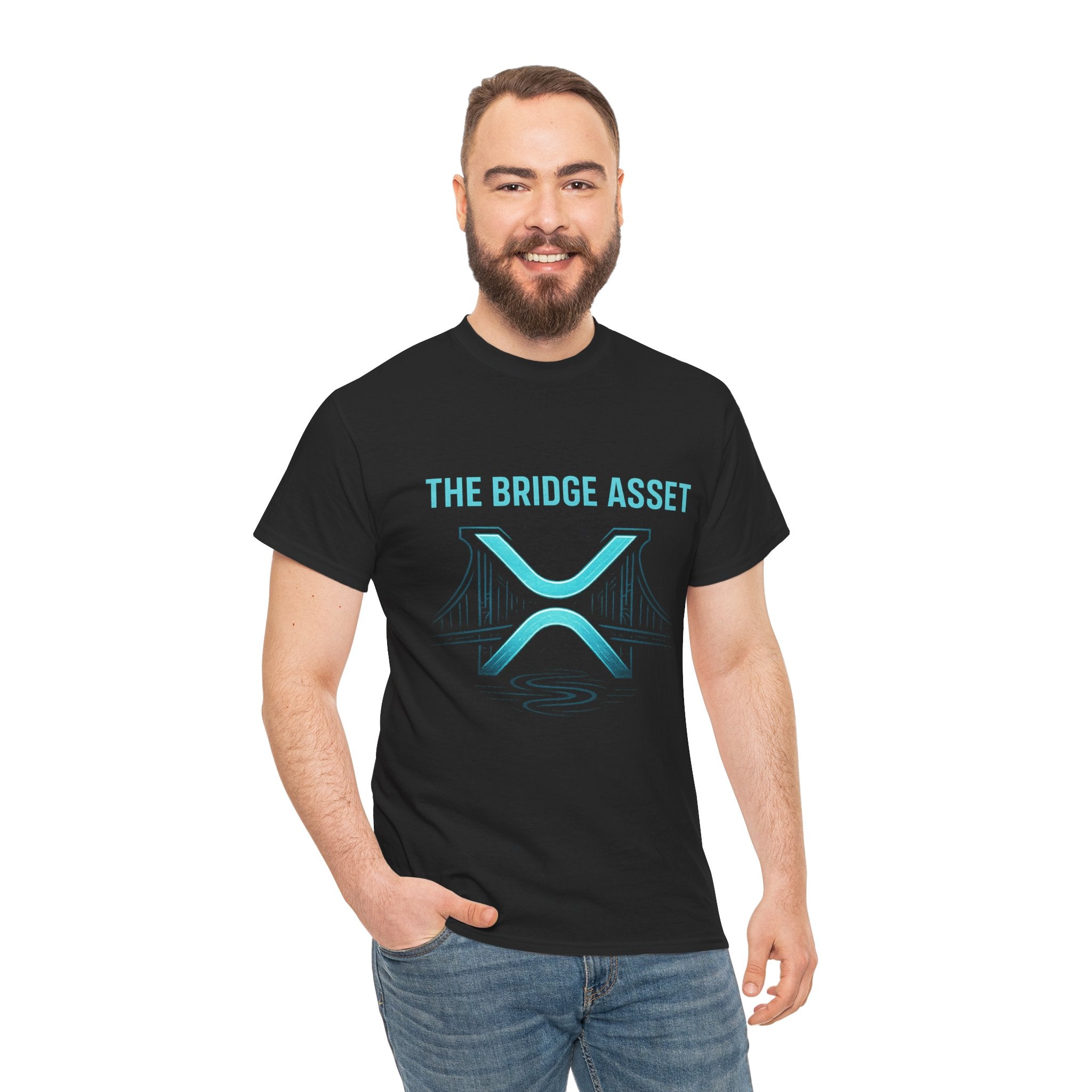 XRP 'The Bridge Asset' Graphic Tee — Crypto Ripple Logo Shirt