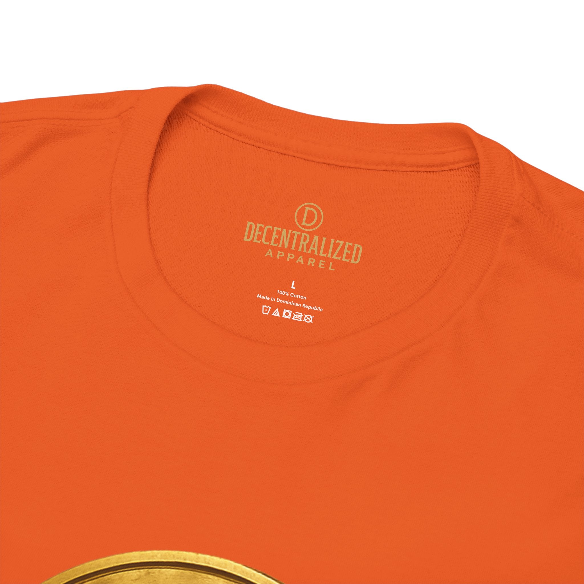 XRP Ledger Trophy T‑Shirt – Gold Ripple Coin on Pedestal Crypto Tee