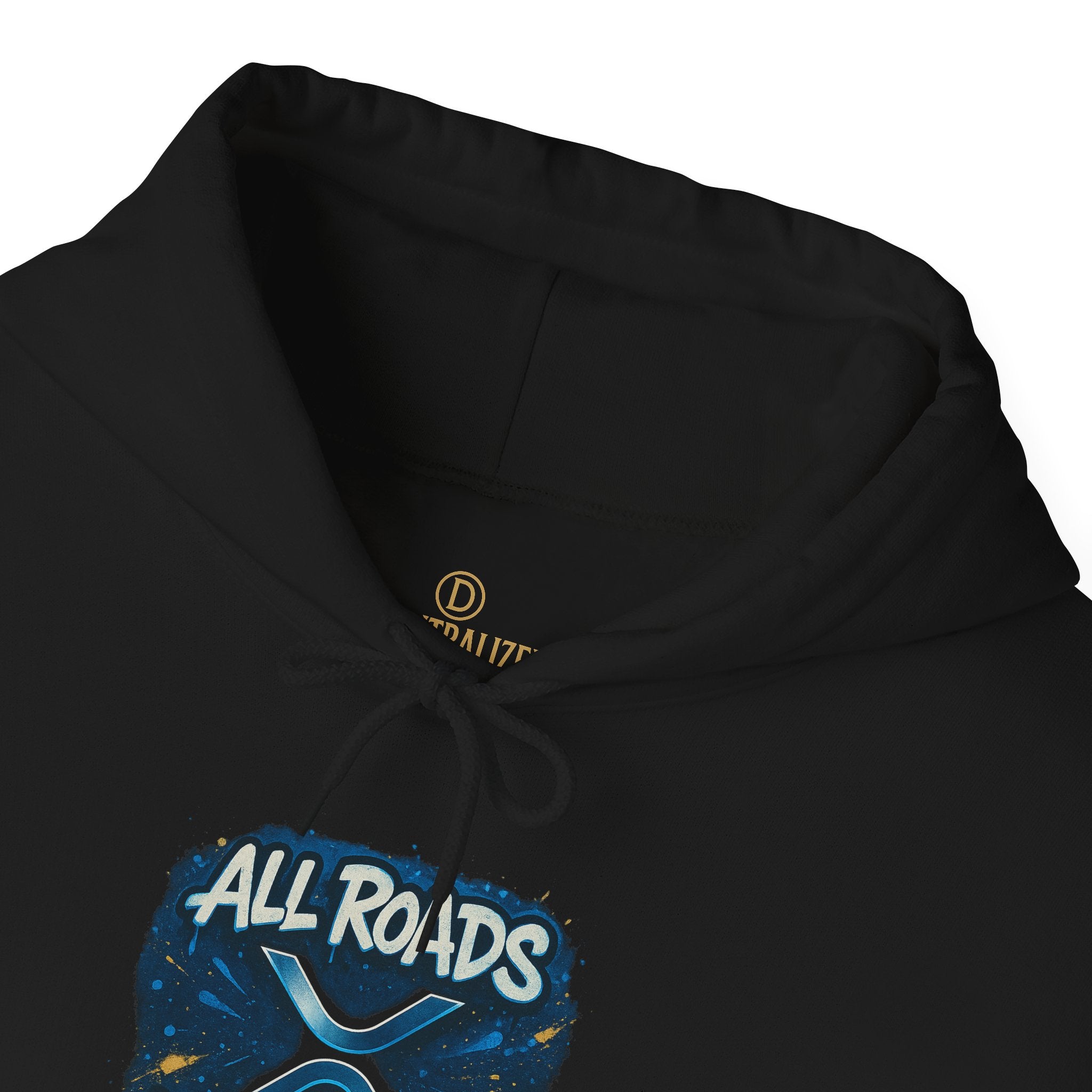 All Roads Lead to XRP Hoodie – Crypto Ripple Logo Sweatshirt