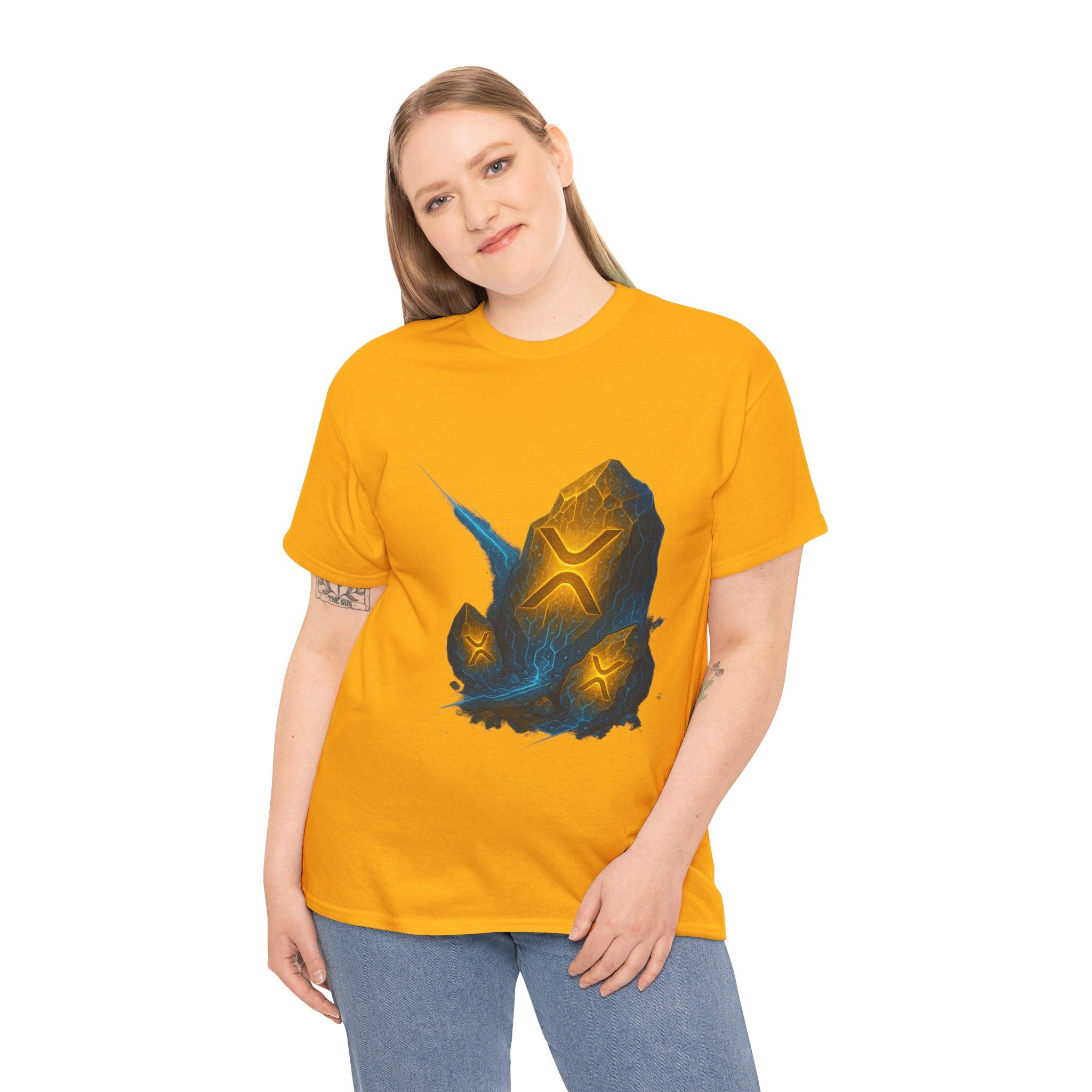 Rune Stone Graphic Tee — Glowing Mystic Rock T-Shirt