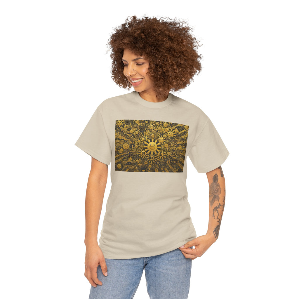Sunflower Burst T‑Shirt — Golden Sunflower Pattern Tee