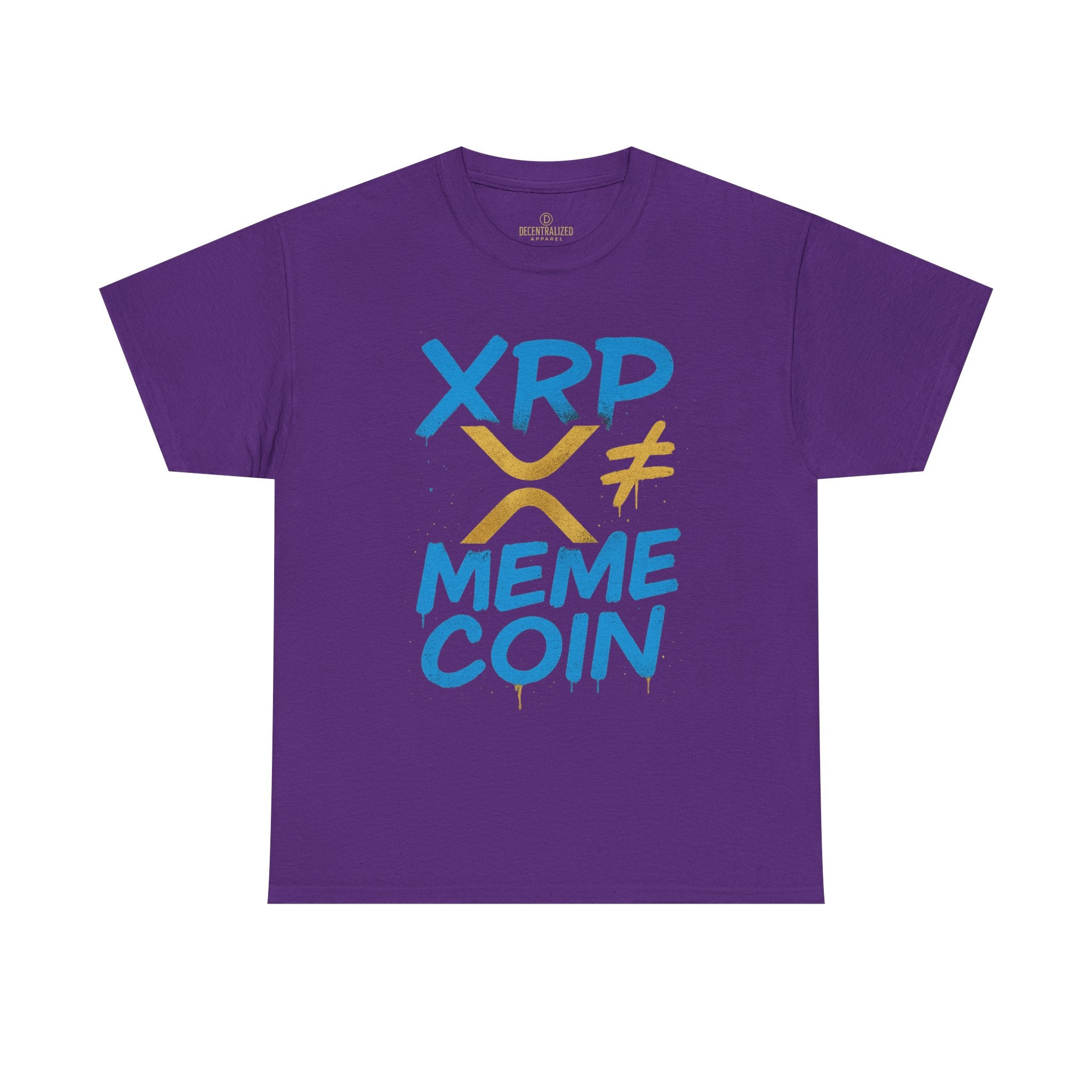 XRP ≠ Meme Coin T‑Shirt — Crypto Advocate Graphic Tee