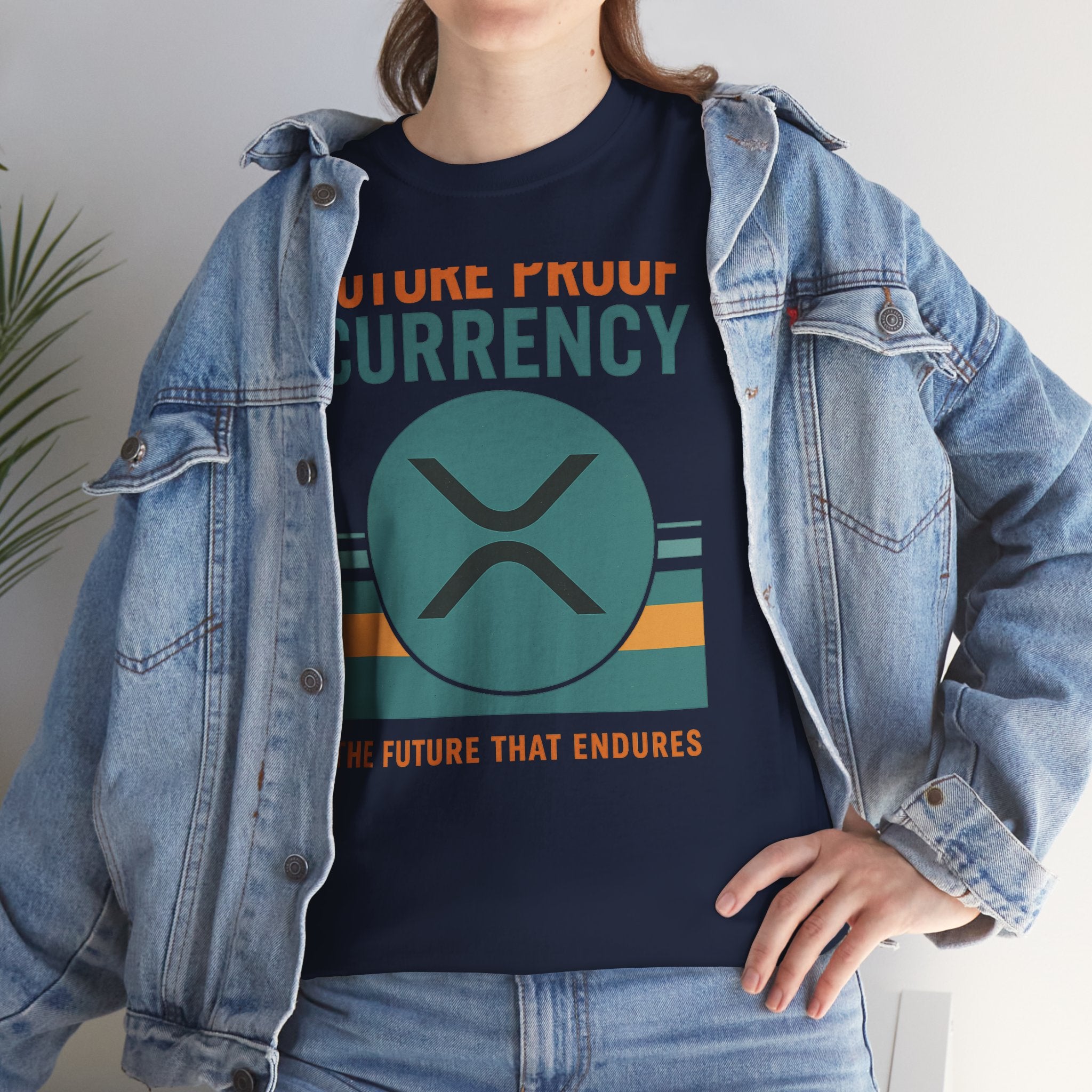 RIPPLE XRP 'Future Proof Currency' Graphic Tee — Crypto Retro Logo Shirt