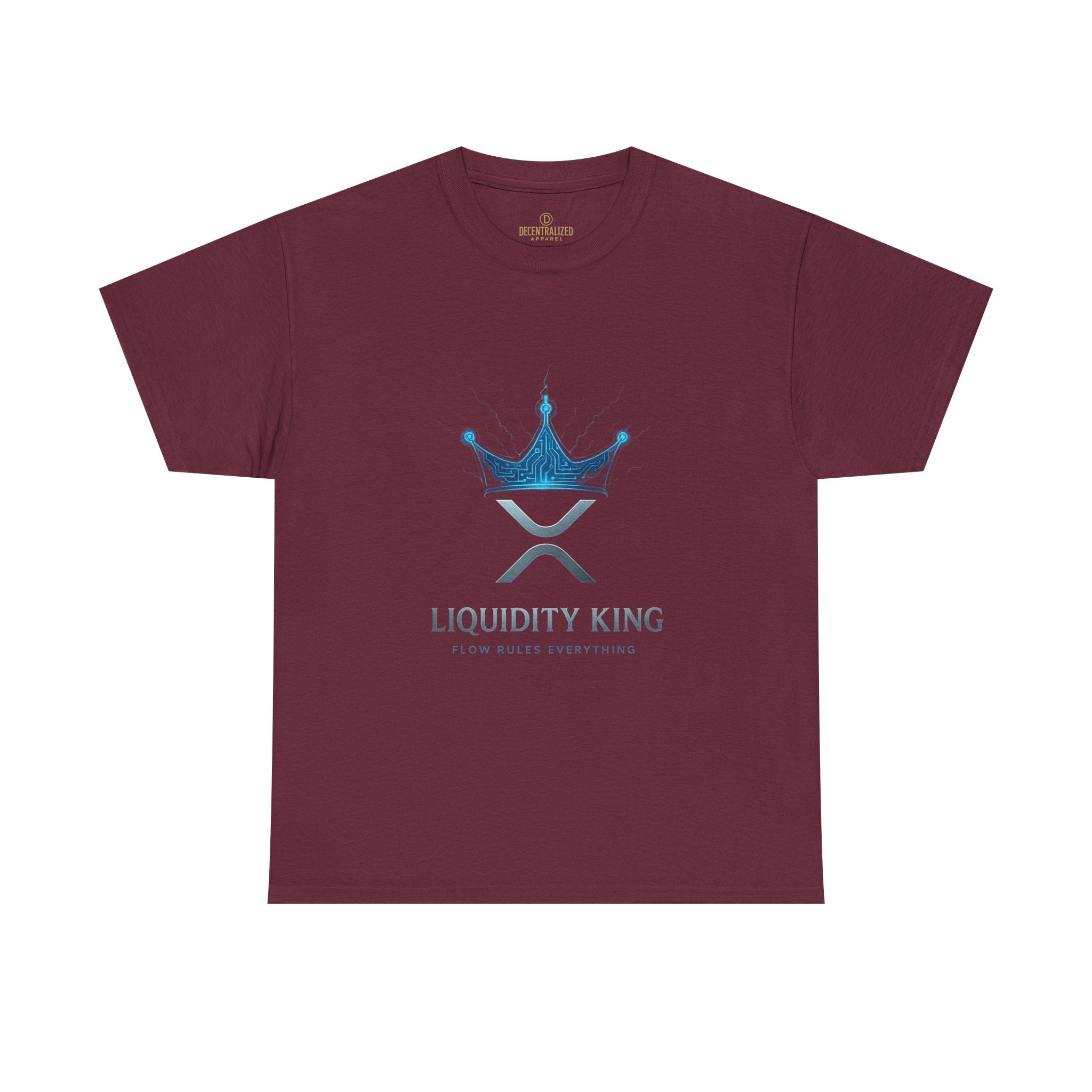 RIPPLE Liquidity King T-Shirt — Crypto XRP Crown Tee