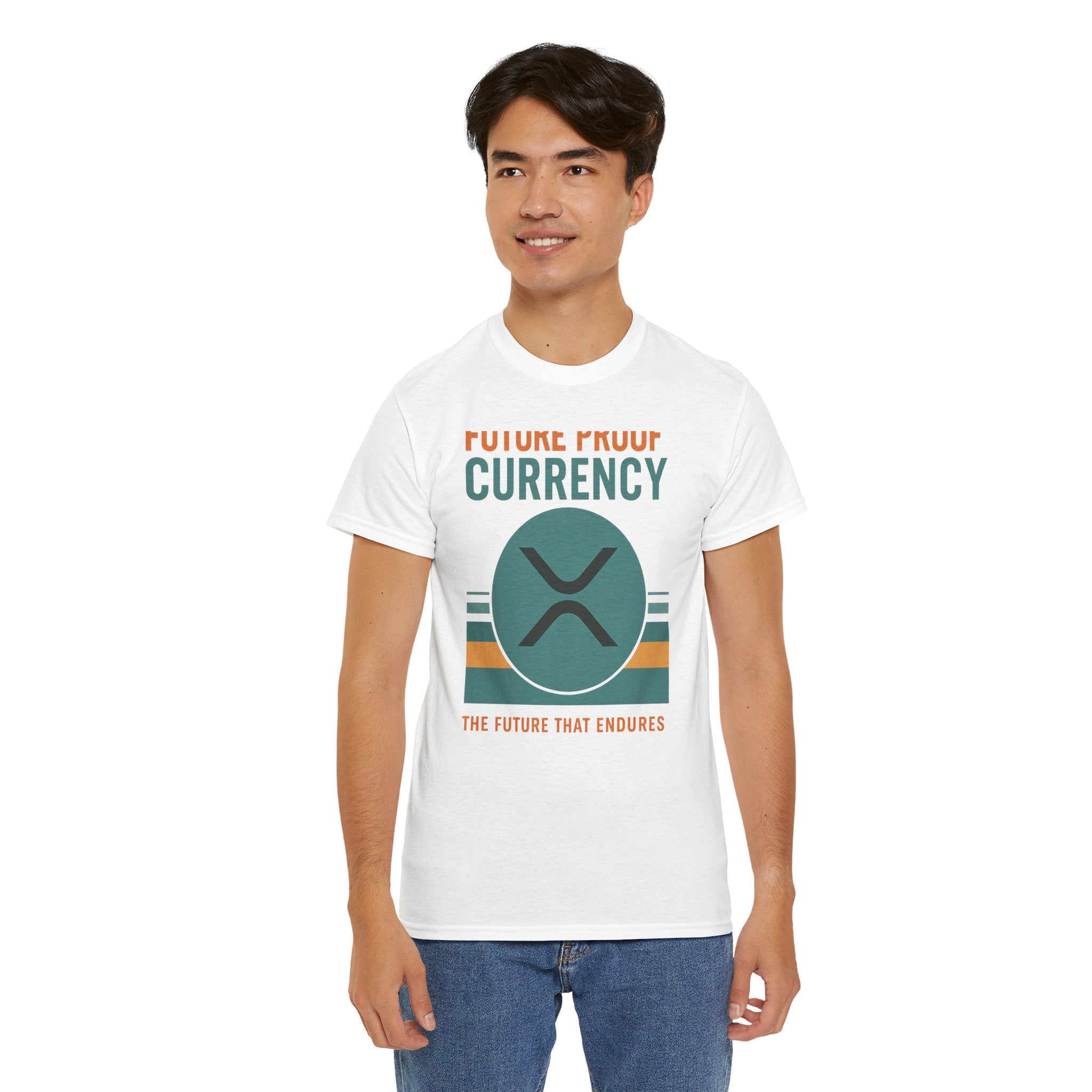 RIPPLE XRP 'Future Proof Currency' Graphic Tee — Crypto Retro Logo Shirt
