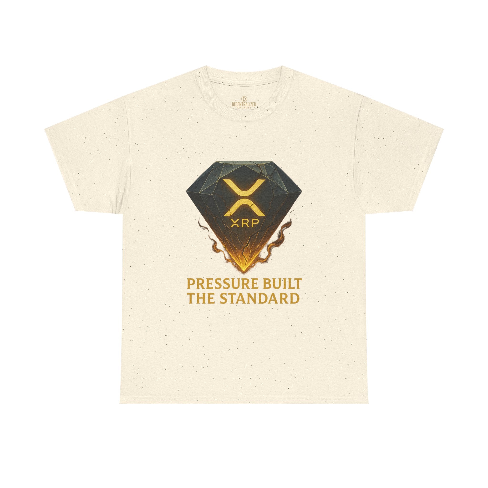 XRP Diamond Tee — "Pressure Built The Standard" Crypto Graphic T‑Shirt