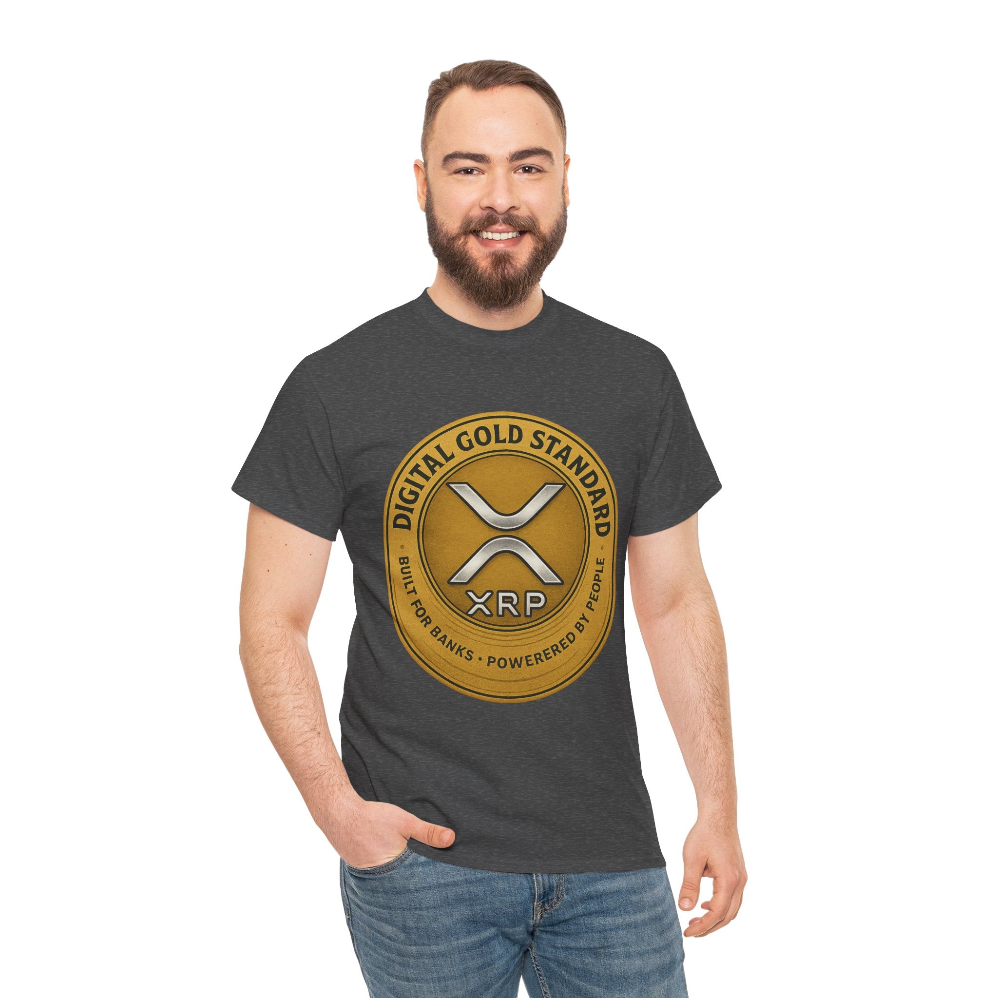 XRP Digital Gold Tee – Cryptocurrency Logo Shirt