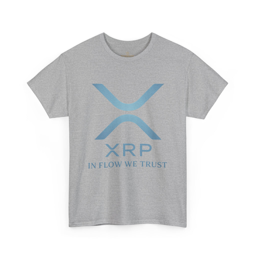 XRP Crypto Tee — "In Flow We Trust" Ripple Logo T-Shirt