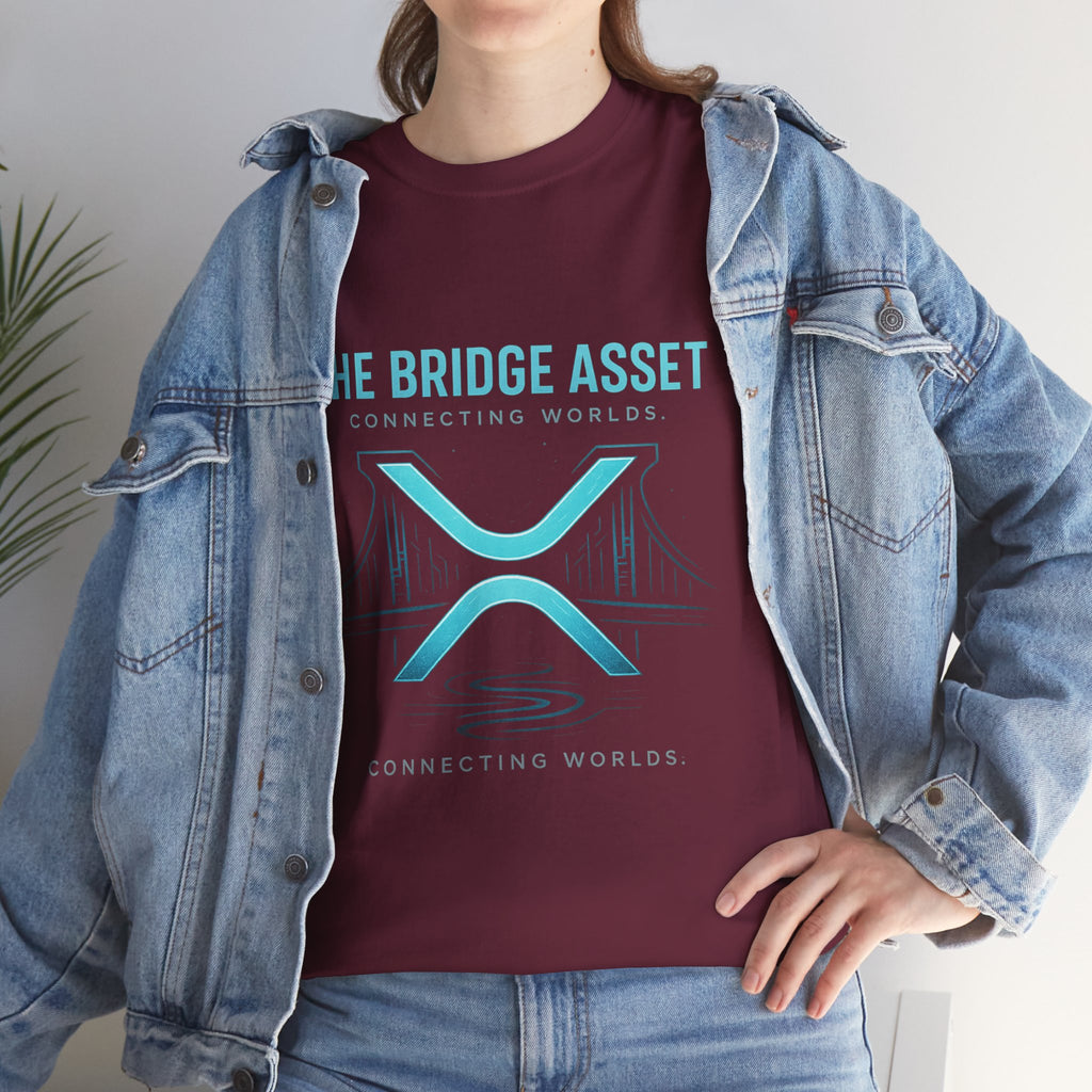 The Bridge Asset Tee – 'Connecting Worlds' Crypto Ripple X Logo T-Shirt