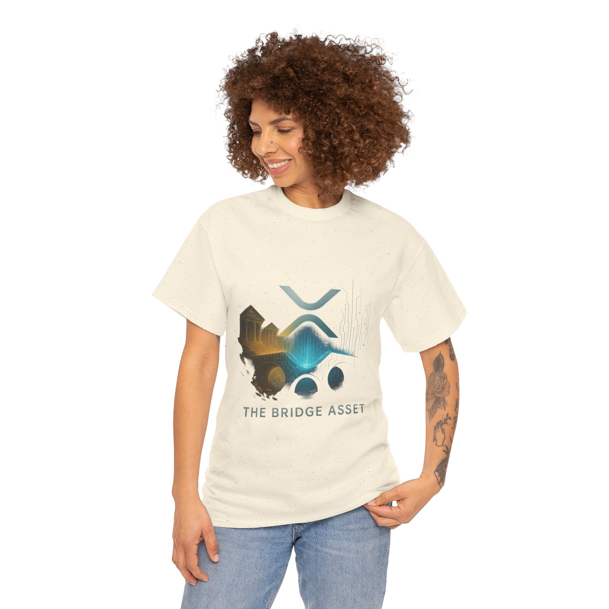 Ripple XRP Crypto Tee — 'The Bridge Asset' Logo T-Shirt