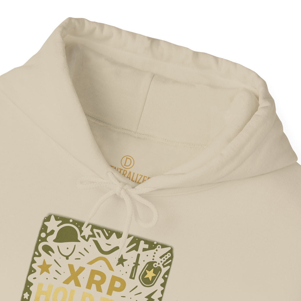 XRP Hold The Line Hoodie — Crypto Supporter Graphic Hooded Sweatshirt