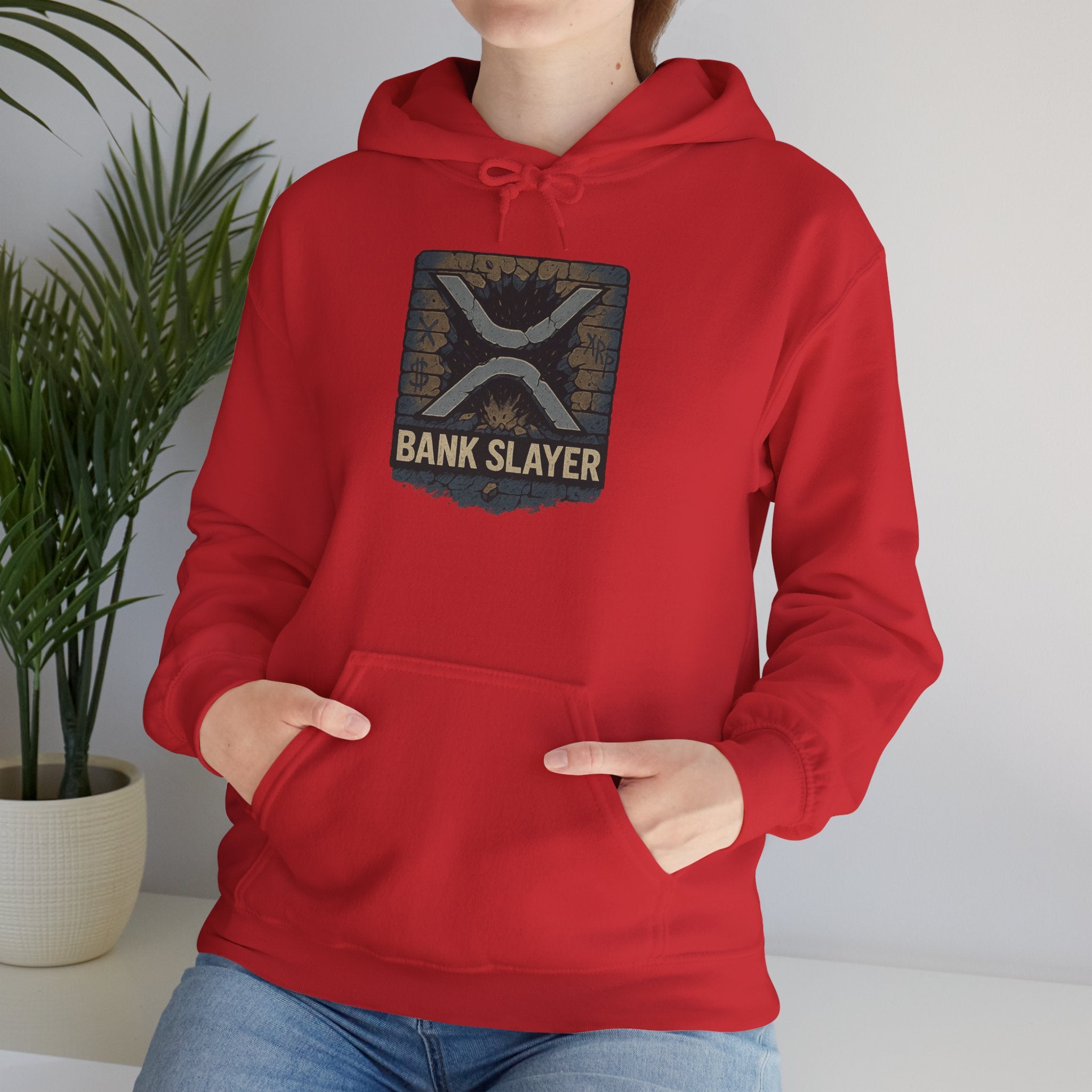Bank Slayer Hoodie - Vintage Tactical Crest Graphic Sweatshirt