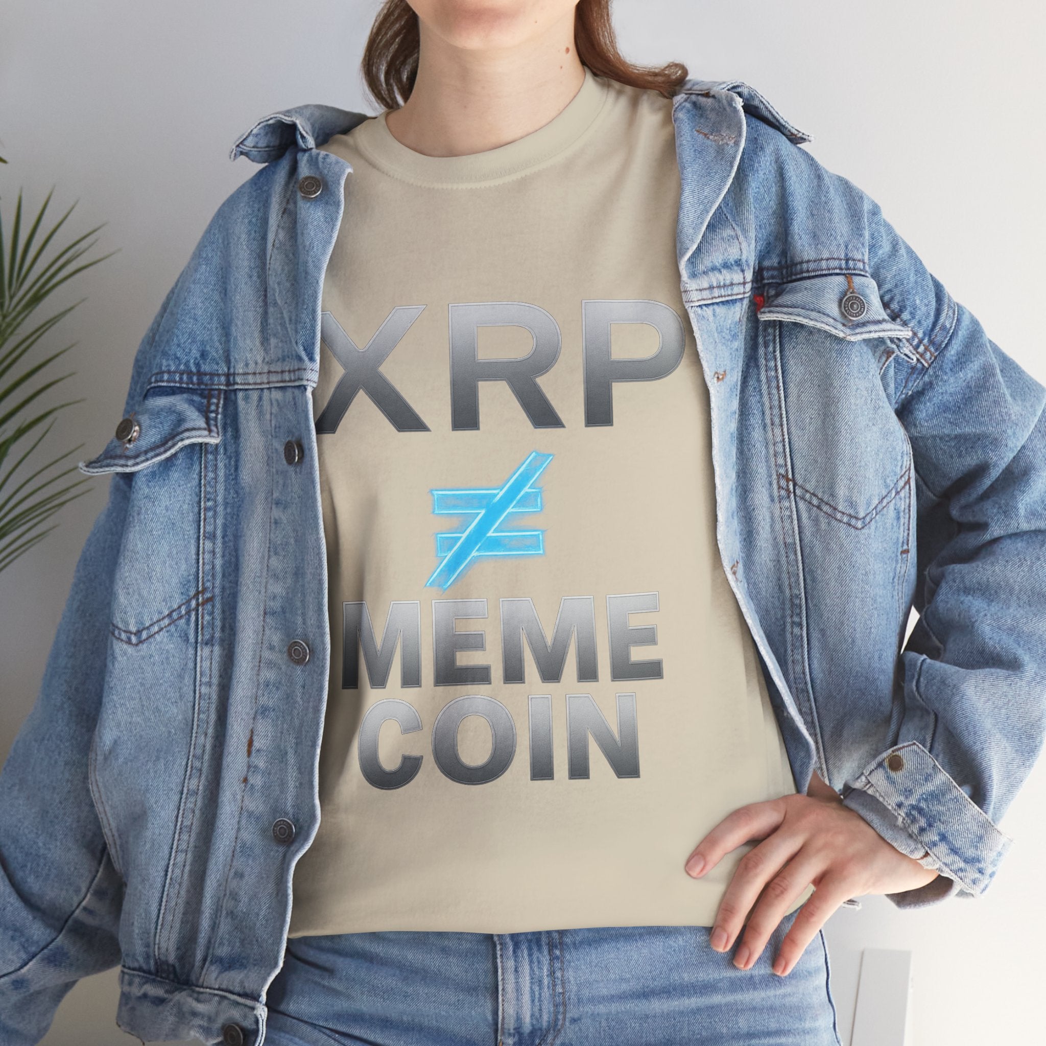 XRP ≠ Meme Coin T-Shirt — Crypto Investor Statement Tee
