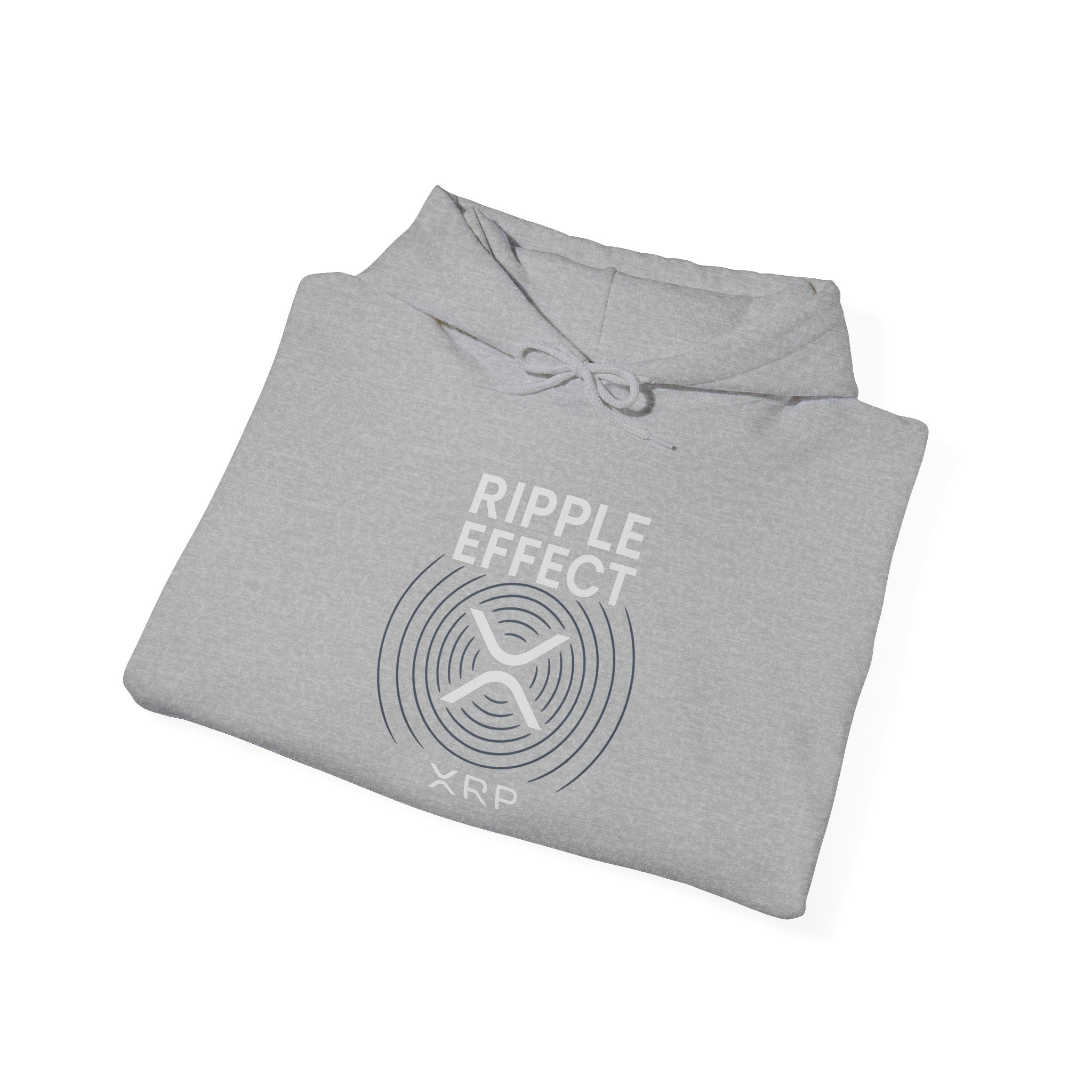 Ripple Effect Hoodie — Minimal Concentric Wave Graphic Sweatshirt