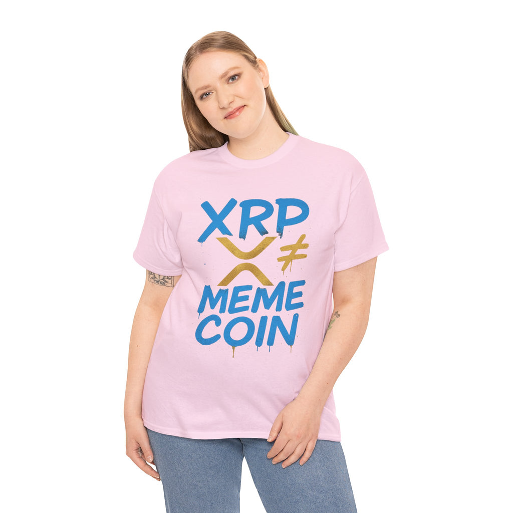 XRP ≠ Meme Coin T‑Shirt — Crypto Advocate Graphic Tee