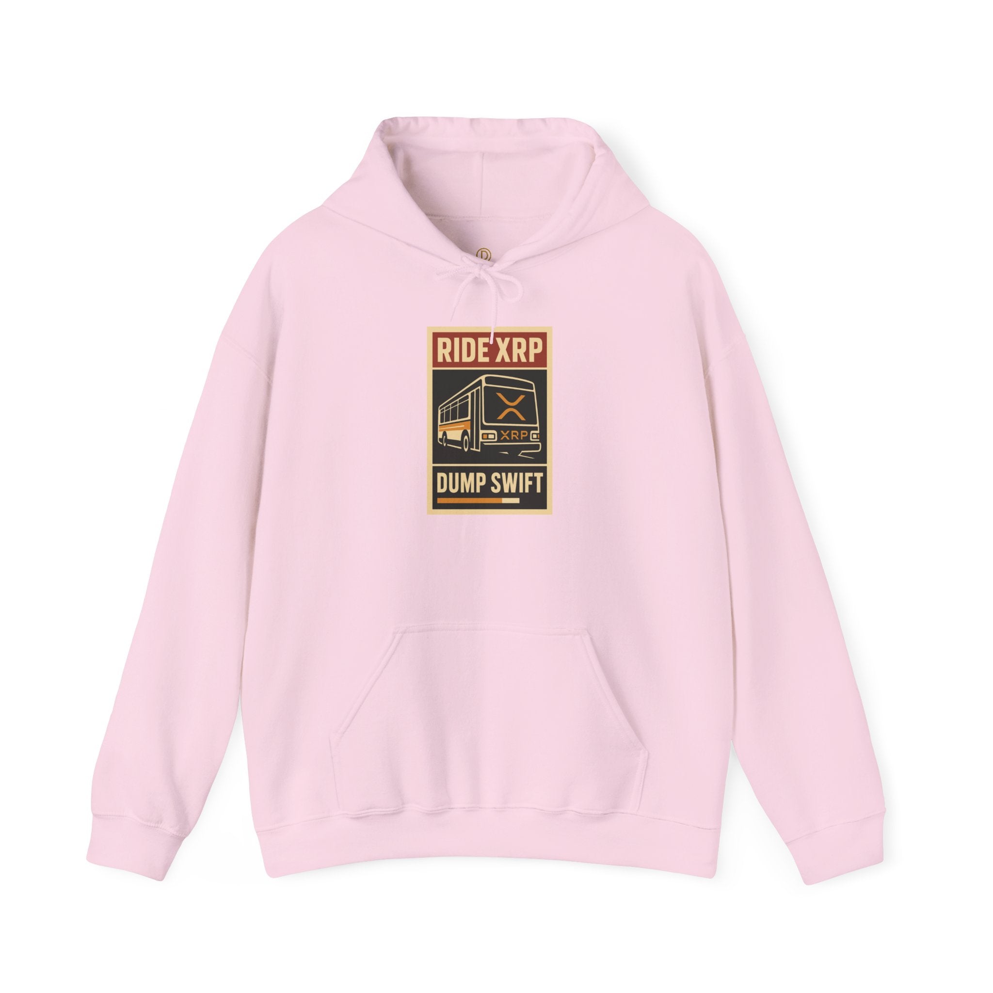 XRP Crypto Hoodie — "Ride XRP, Dump Swift" Retro Badge