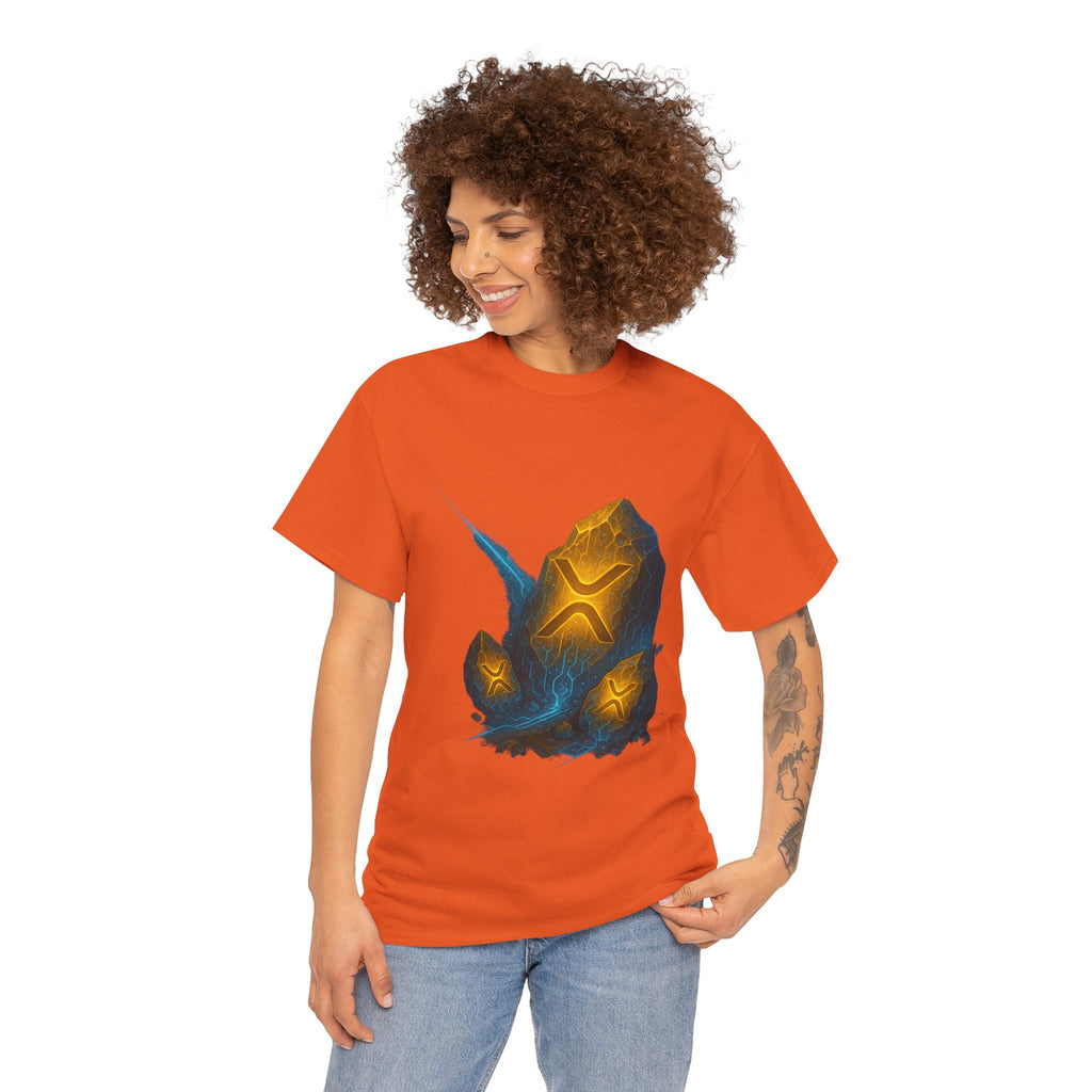 Rune Stone Graphic Tee — Glowing Mystic Rock T-Shirt