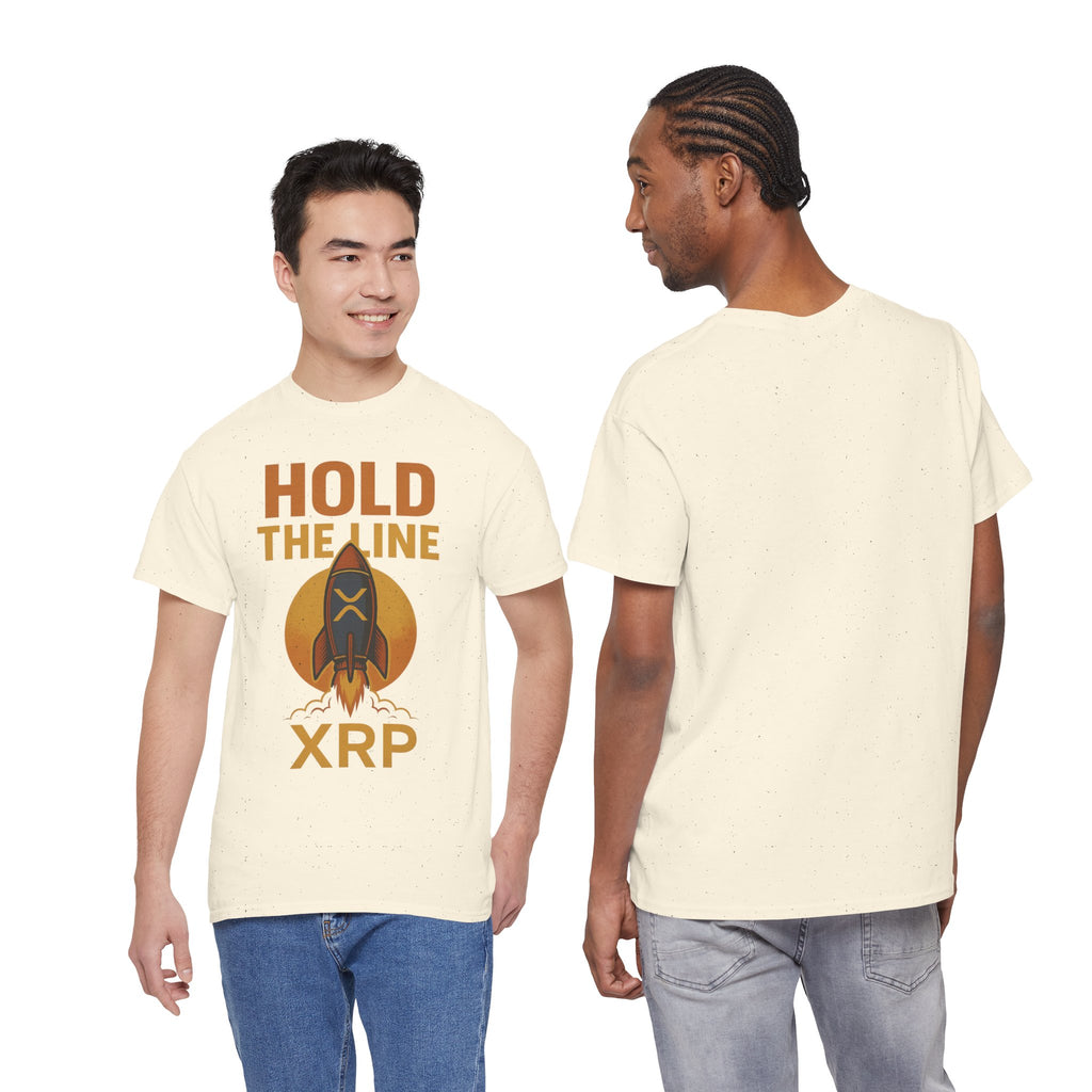XRP Hold The Line Rocket Tee — Crypto Investor T‑Shirt