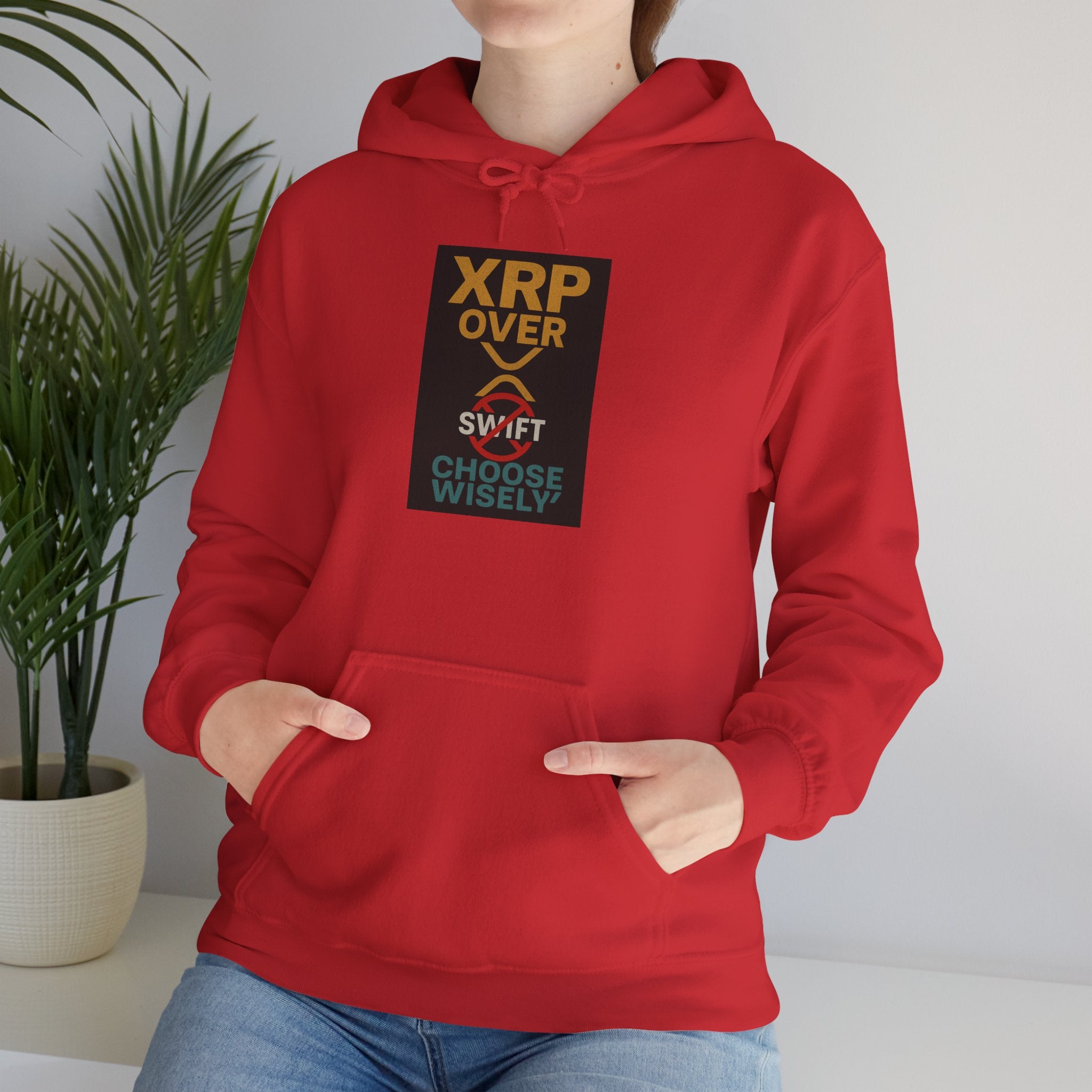 XRP Over Swift Hoodie - "Choose Wisely" Crypto Advocacy Sweatshirt