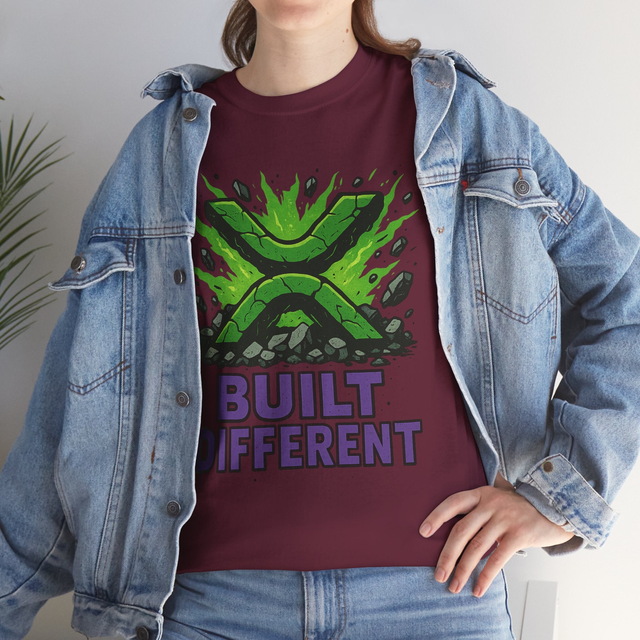 Built Different T-Shirt — Green Gamer Logo Tee