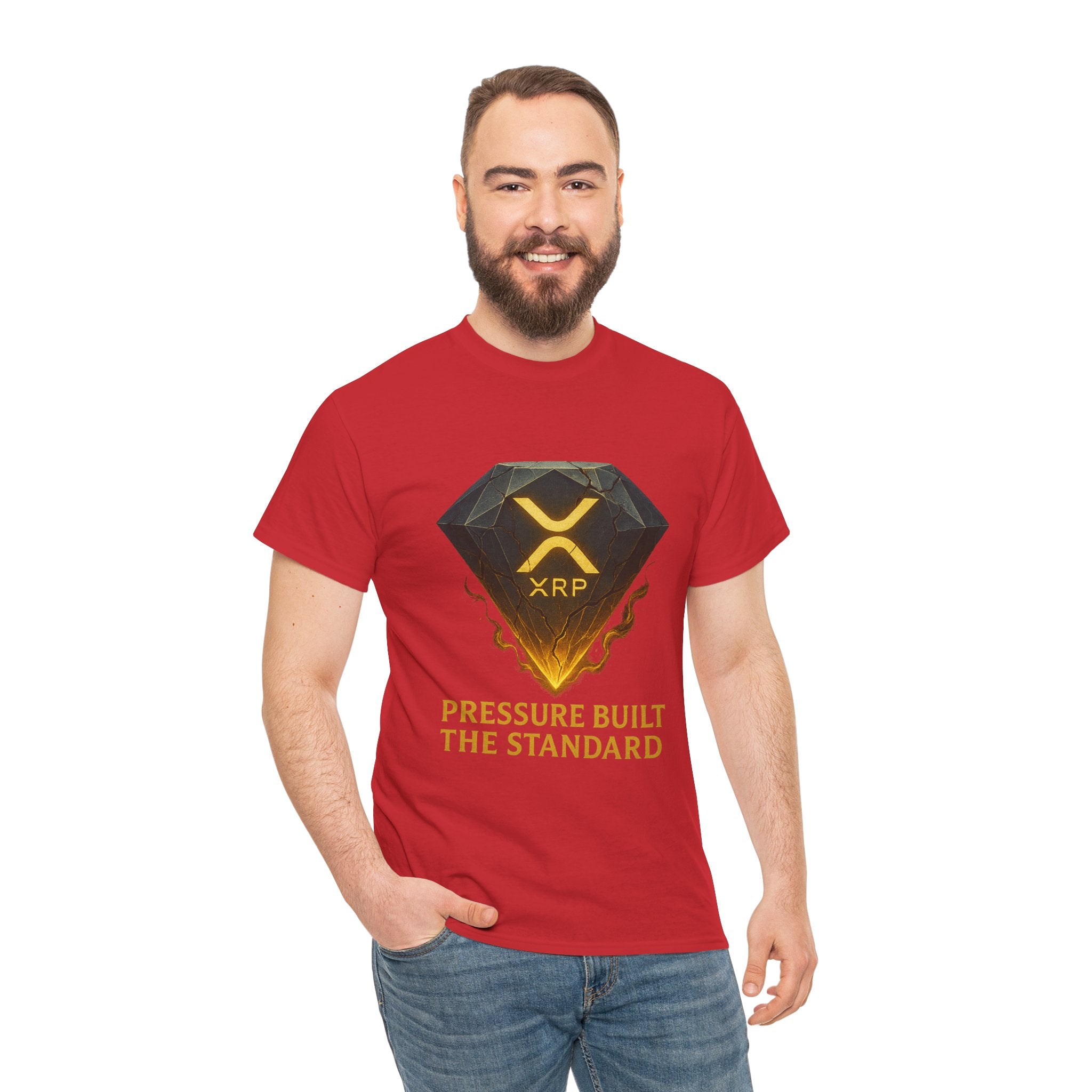 XRP Diamond Tee — "Pressure Built The Standard" Crypto Graphic T‑Shirt