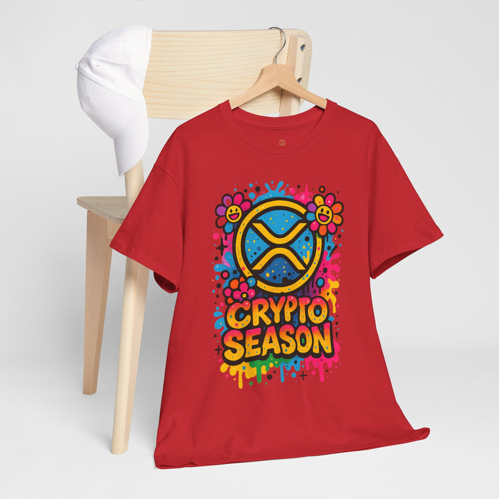 Crypto Season T-Shirt — Colorful Ripple XRP Logo Tee