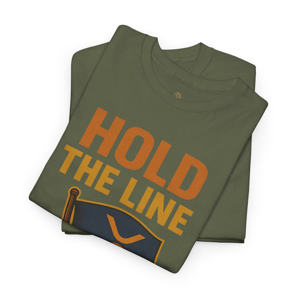 Hold The Line Tee — Bold Flag Graphic Cryptocurrency XRP Shirt