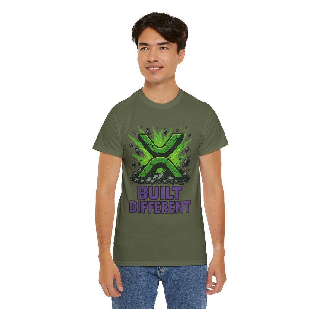 Built Different T-Shirt — Green Gamer Logo Tee