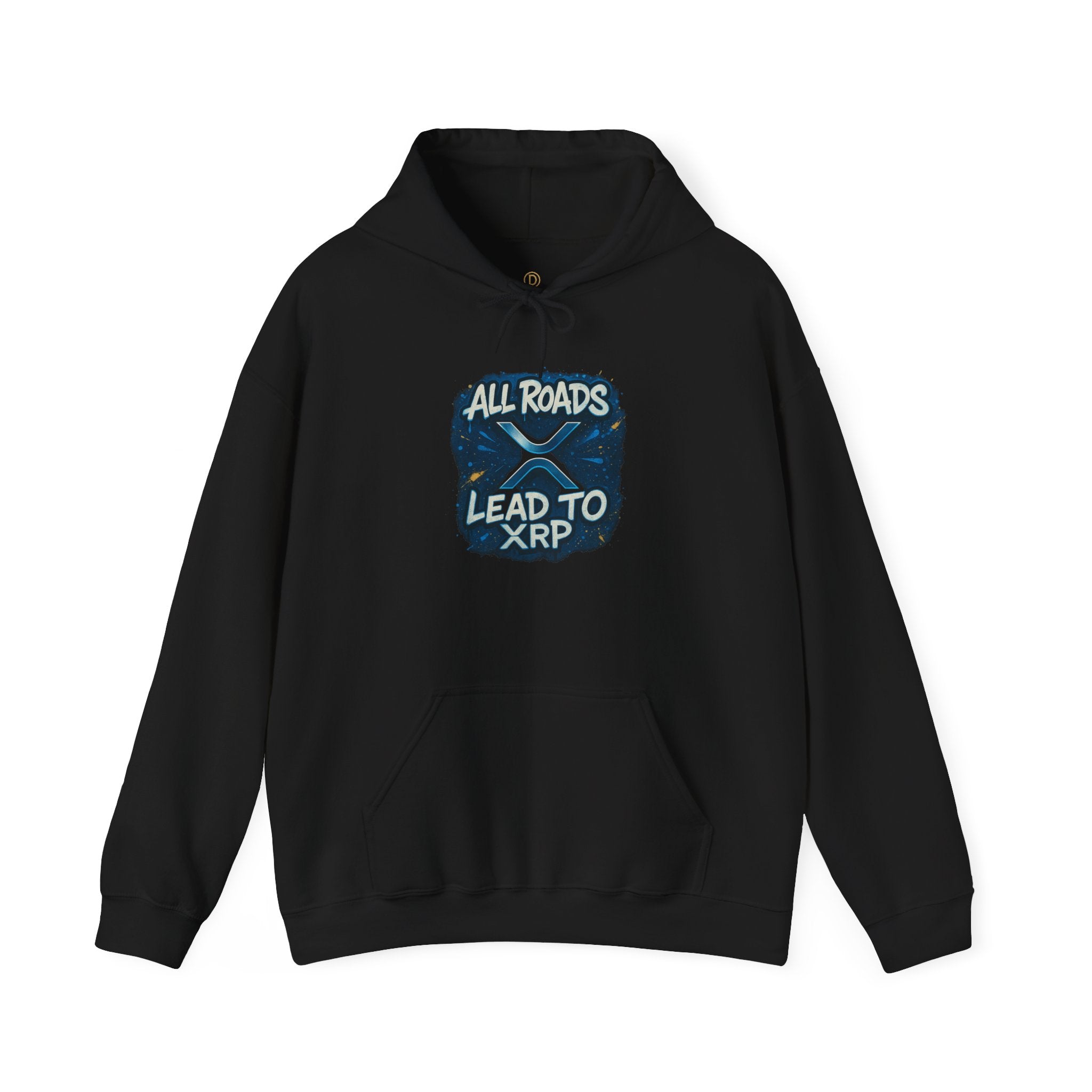 All Roads Lead to XRP Hoodie – Crypto Ripple Logo Sweatshirt