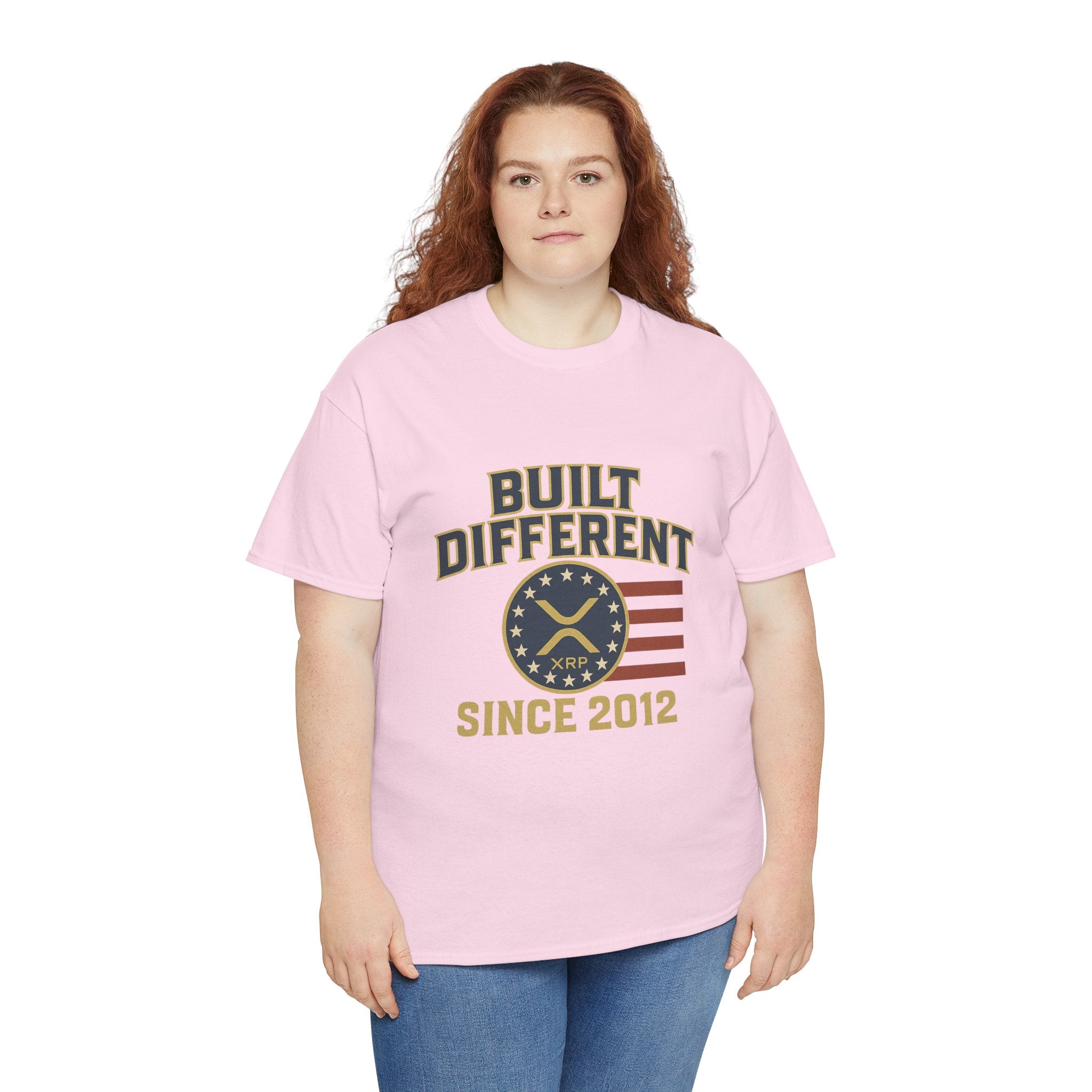Built Different Since 2012 T-Shirt — American Flag Vintage Crew Tee
