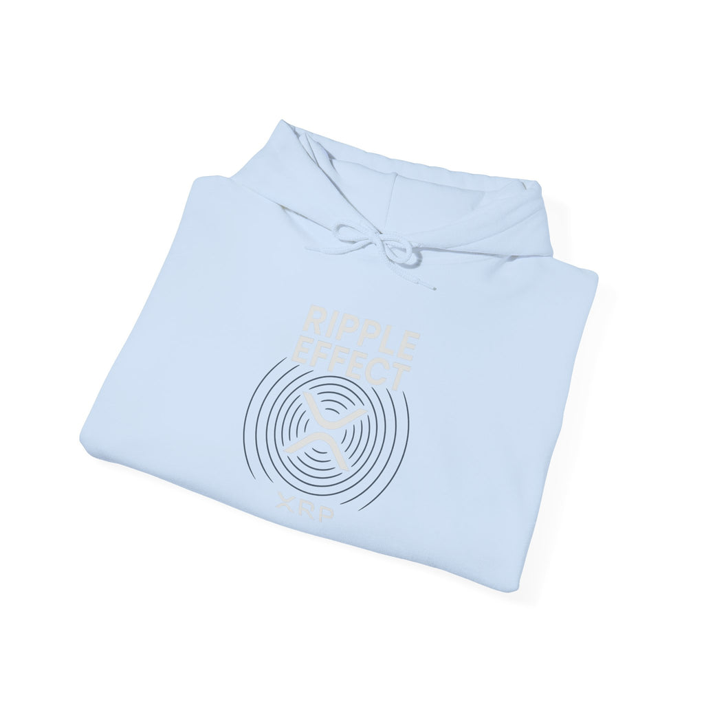 Ripple Effect Hoodie — Minimal Concentric Wave Graphic Sweatshirt