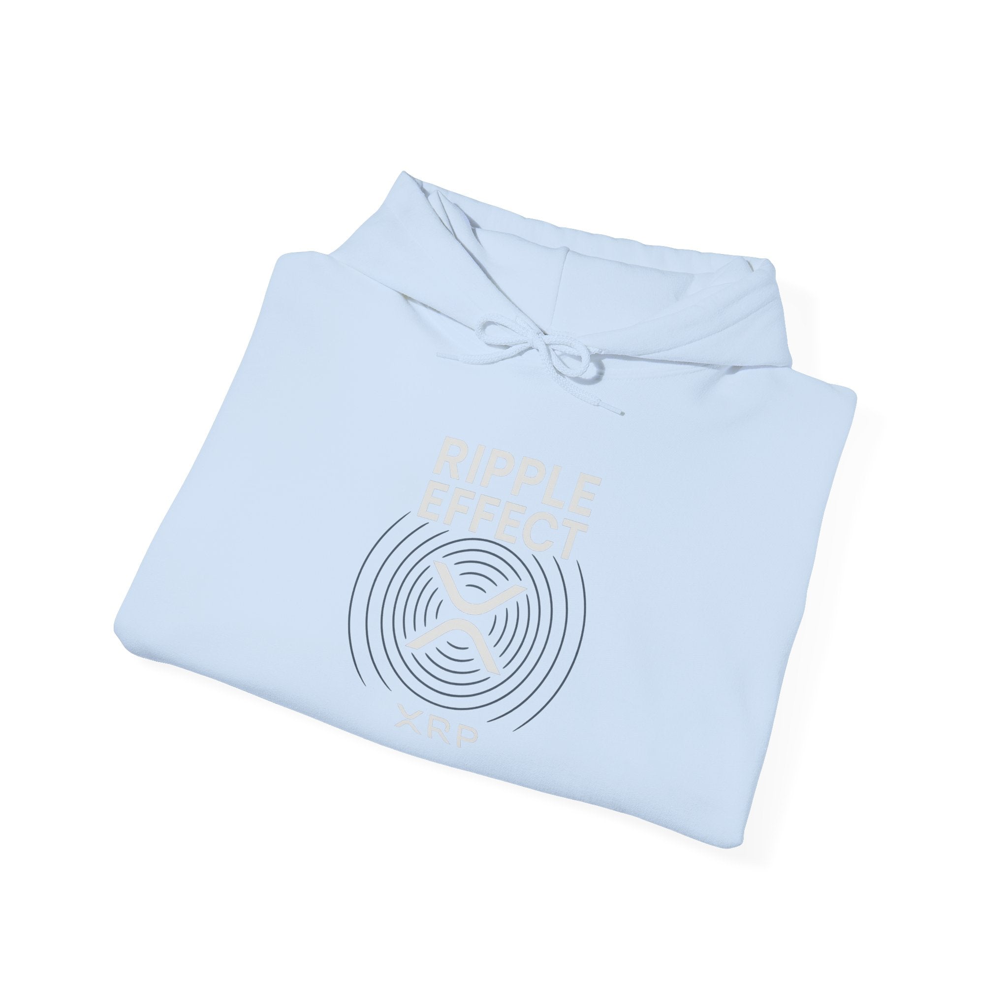 Ripple Effect Hoodie — Minimal Concentric Wave Graphic Sweatshirt