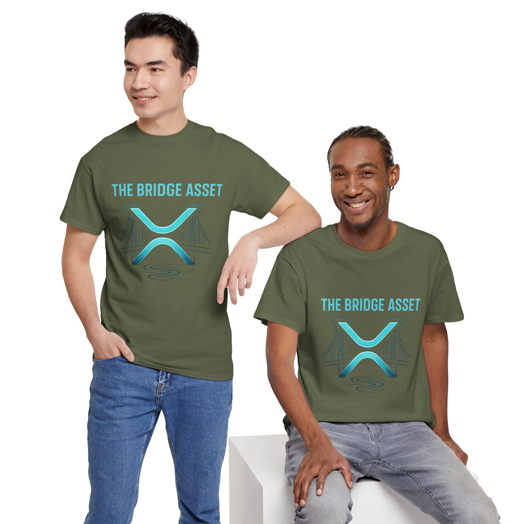 XRP 'The Bridge Asset' Graphic Tee — Crypto Ripple Logo Shirt