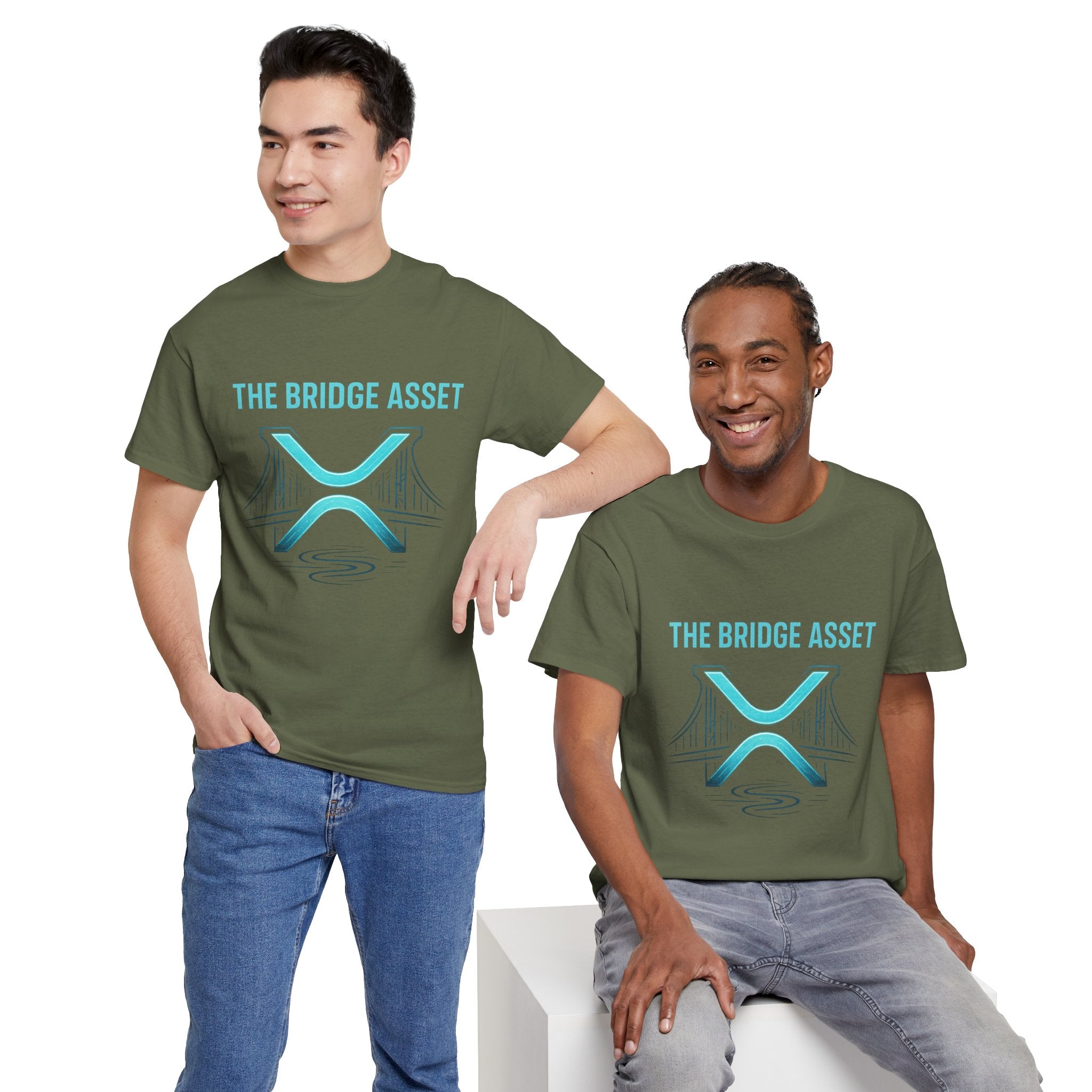 XRP 'The Bridge Asset' Graphic Tee — Crypto Ripple Logo Shirt