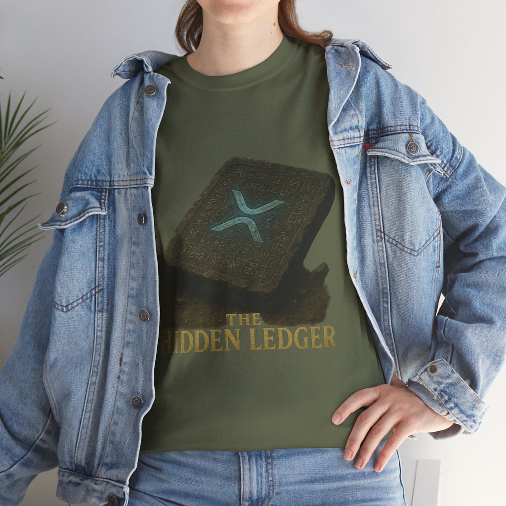 T-Shirt — "The Hidden Ledger" Crypto XRP Wallet Graphic Tee