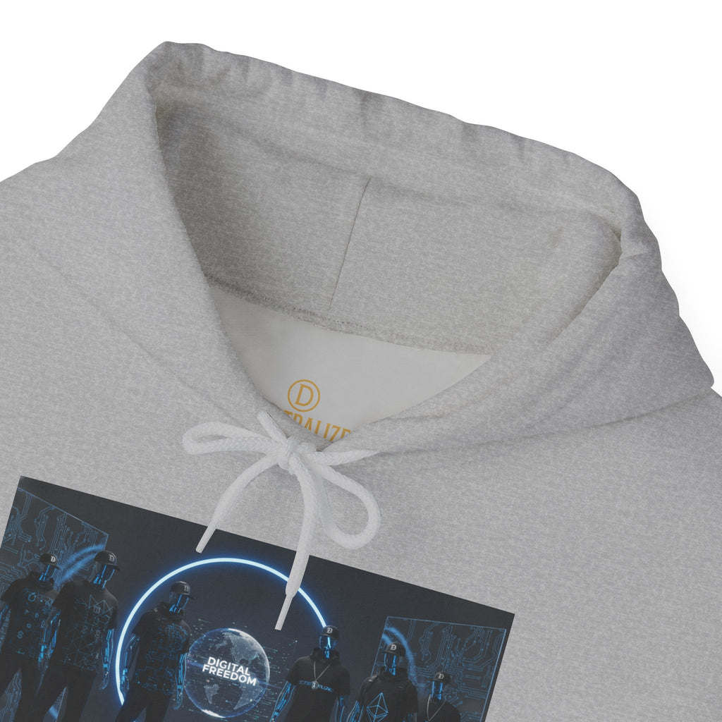 Futuristic Neon Portal Hoodie – Cyberpunk Sci‑Fi Crew Graphic Sweatshirt