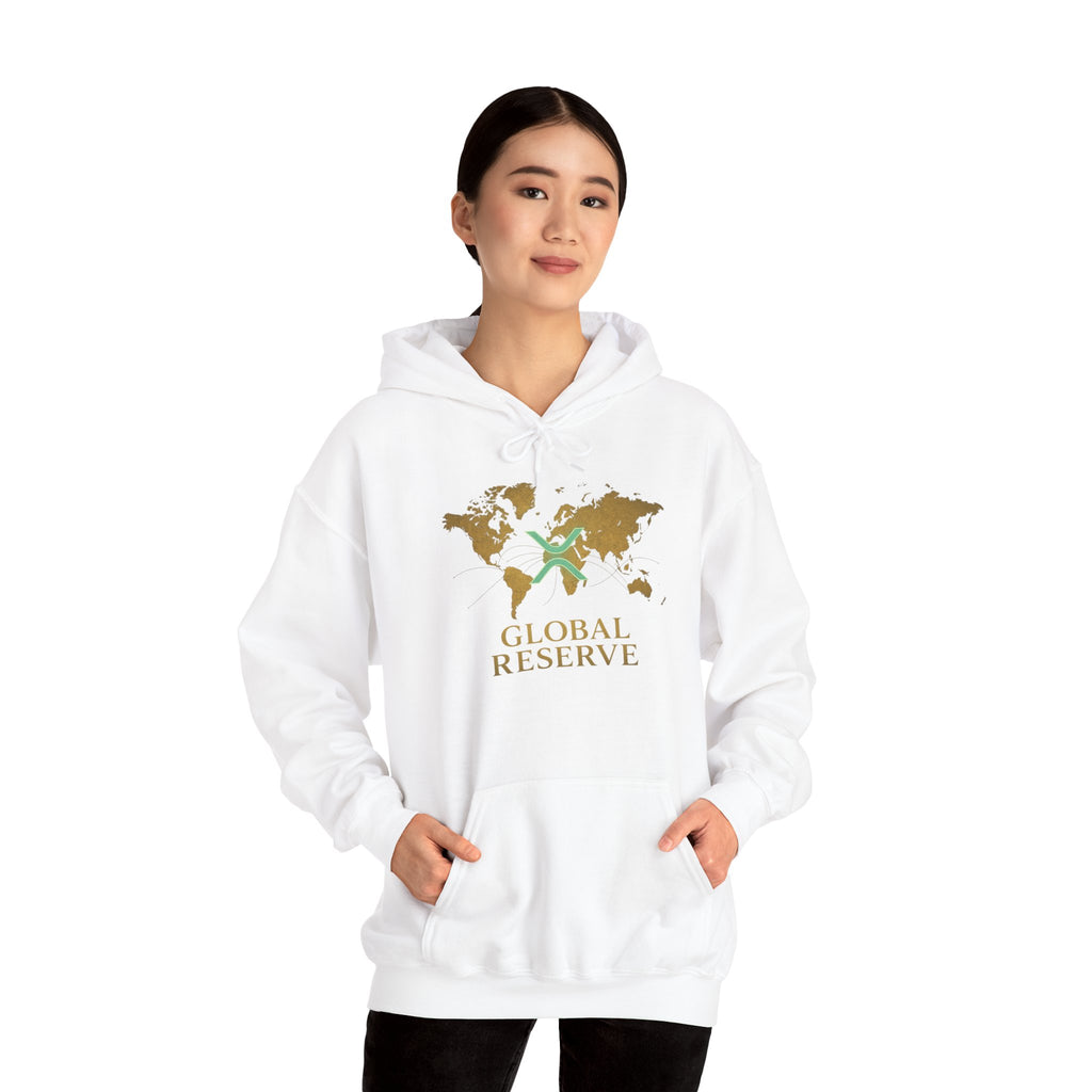 Global Reserve Hoodie — World Map Logo Pullover