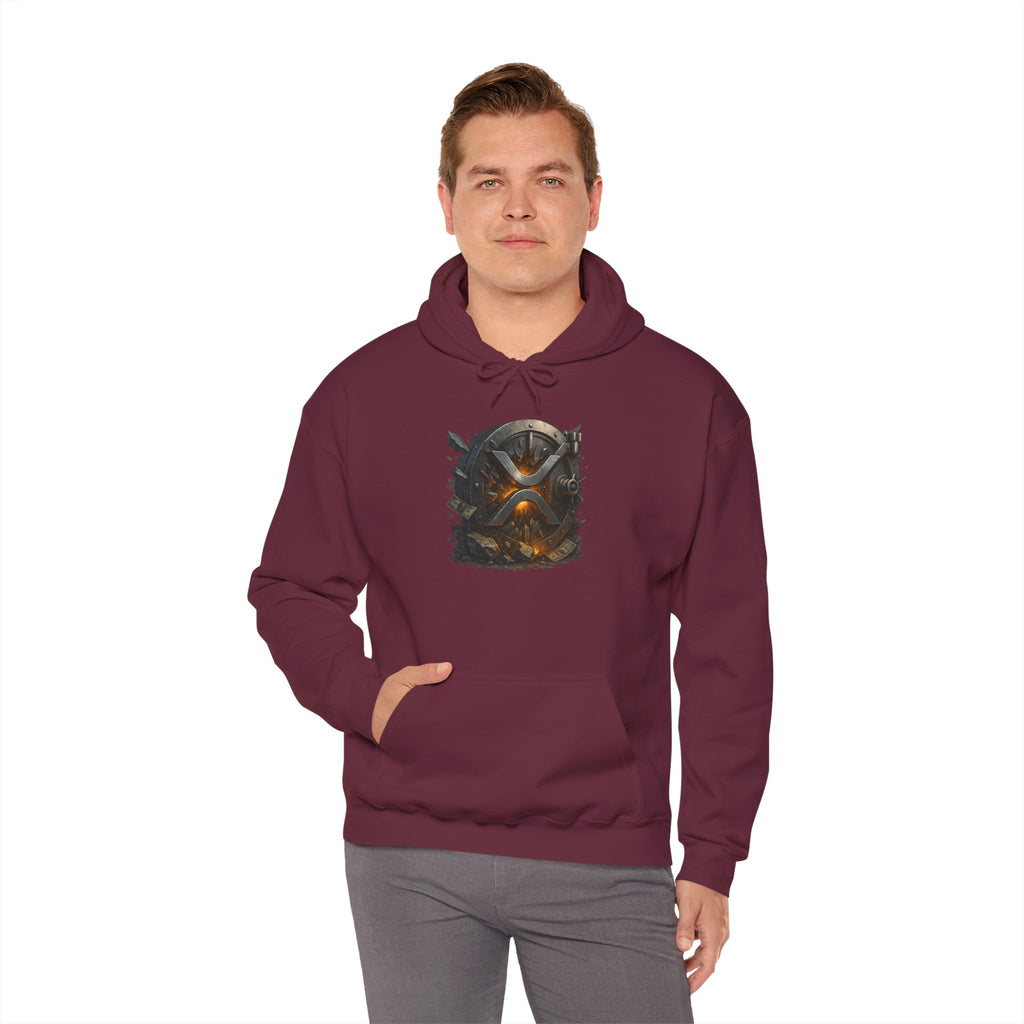 Viking Shield & Helmet Hoodie — Norse Warrior Graphic Sweatshirt