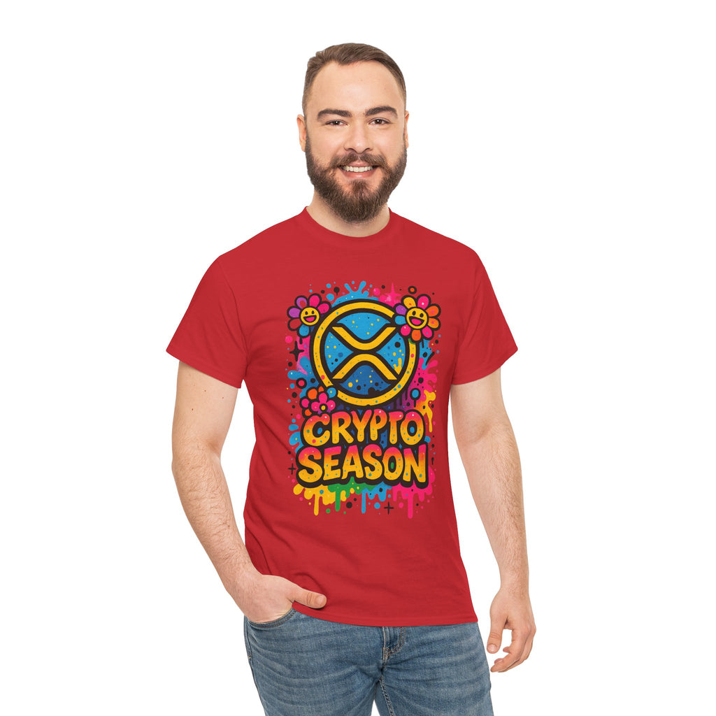 Crypto Season T-Shirt — Colorful Ripple XRP Logo Tee