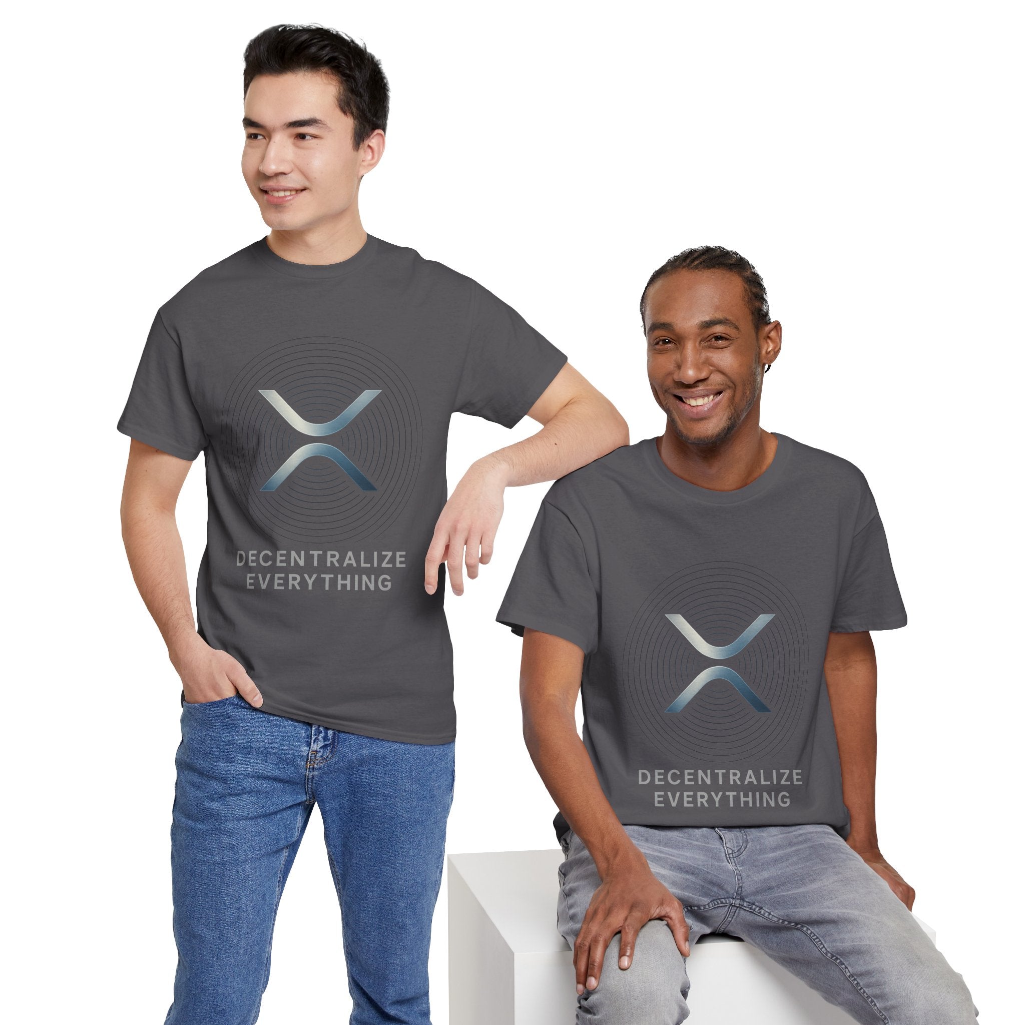 XRP 'Decentralize Everything' Tee - Crypto Logo T-Shirt