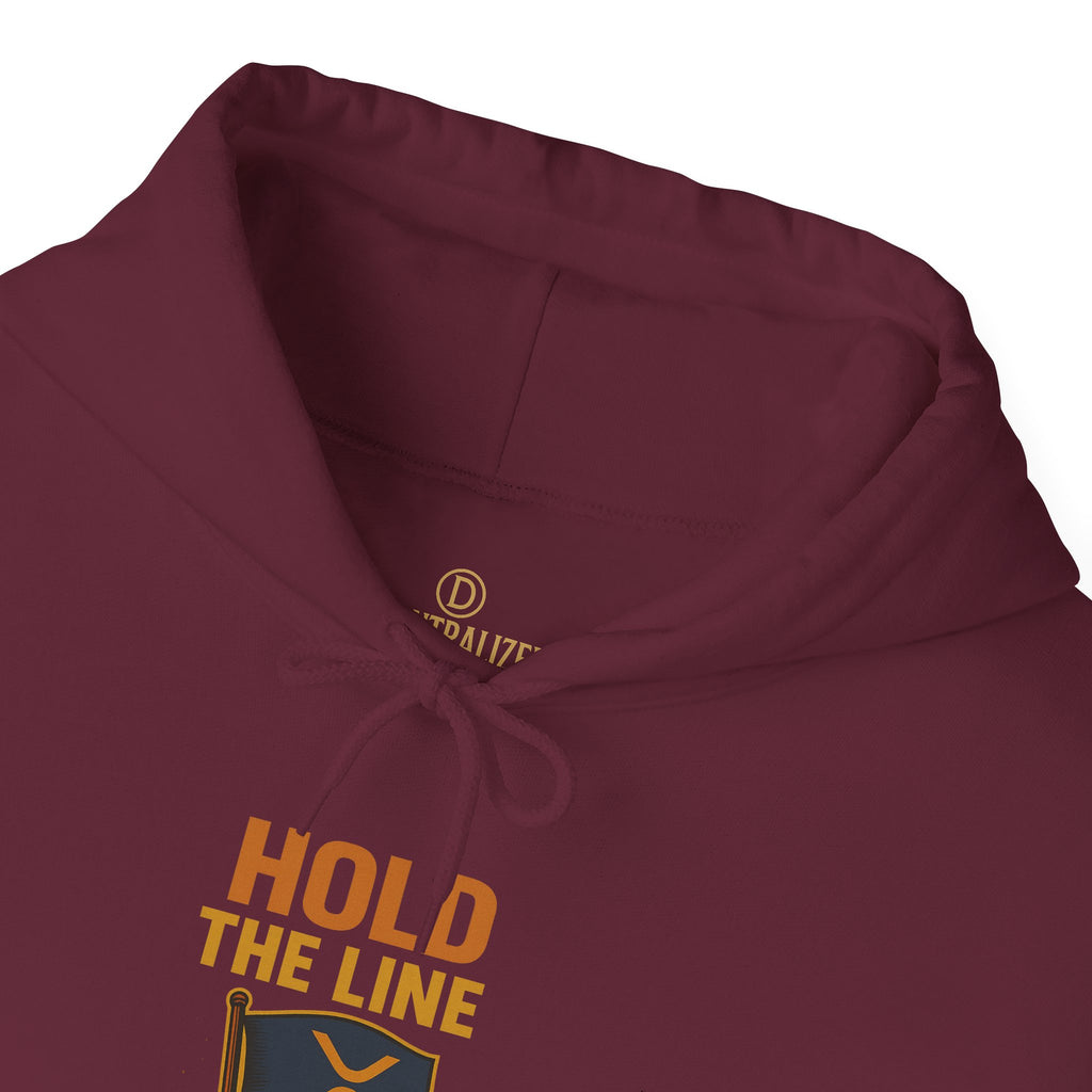 Hold The Line Hoodie — Flag & Fist Graphic Pullover