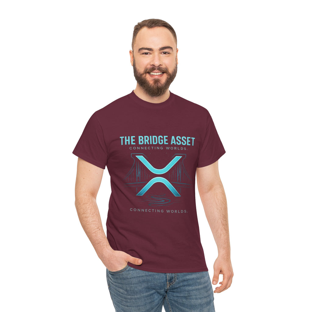 The Bridge Asset Tee – 'Connecting Worlds' Crypto Ripple X Logo T-Shirt