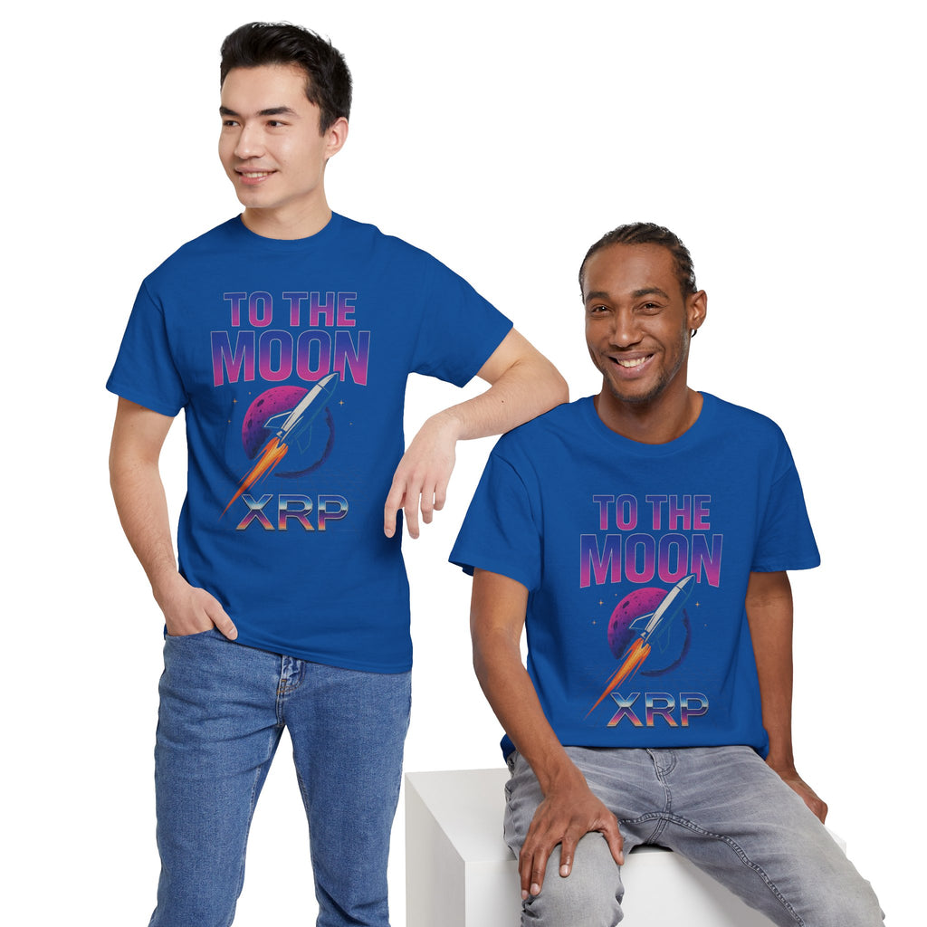 XRP 'To The Moon' T-Shirt — Crypto Investor Rocket Tee
