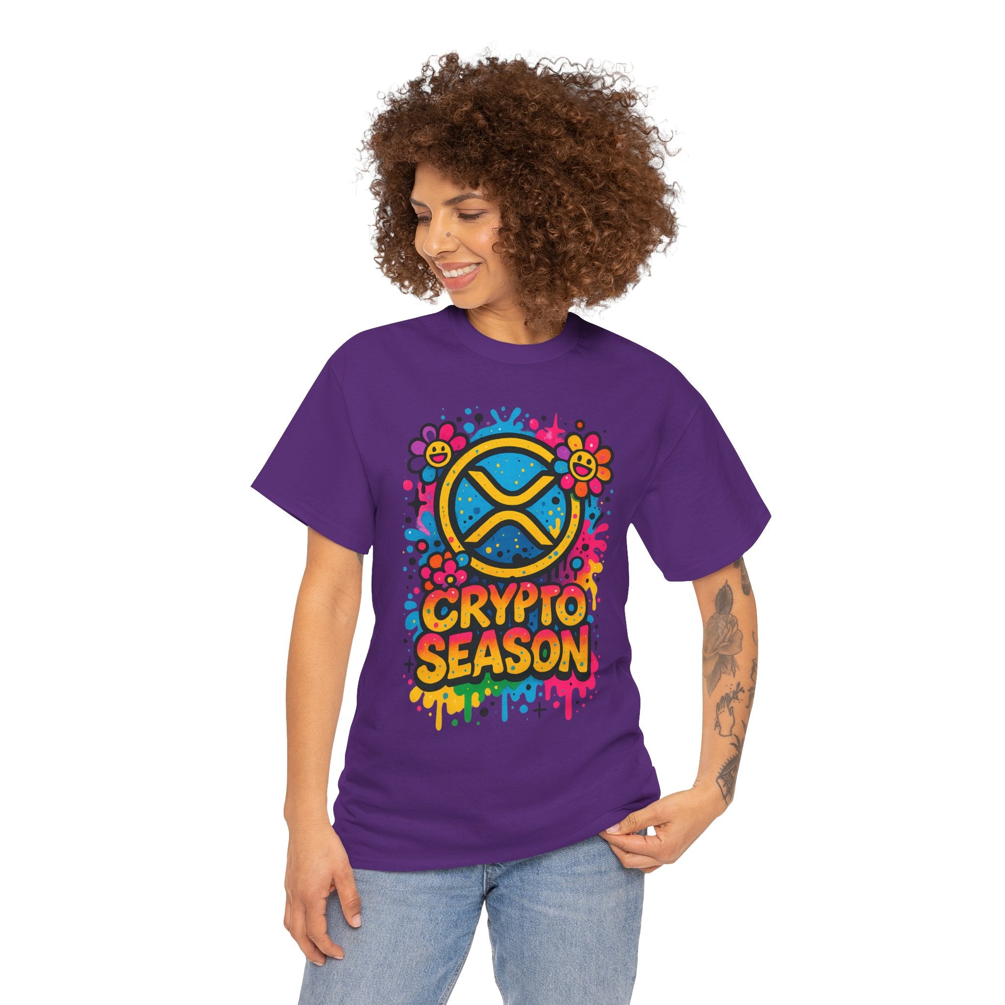 Crypto Season T-Shirt — Colorful Ripple XRP Logo Tee
