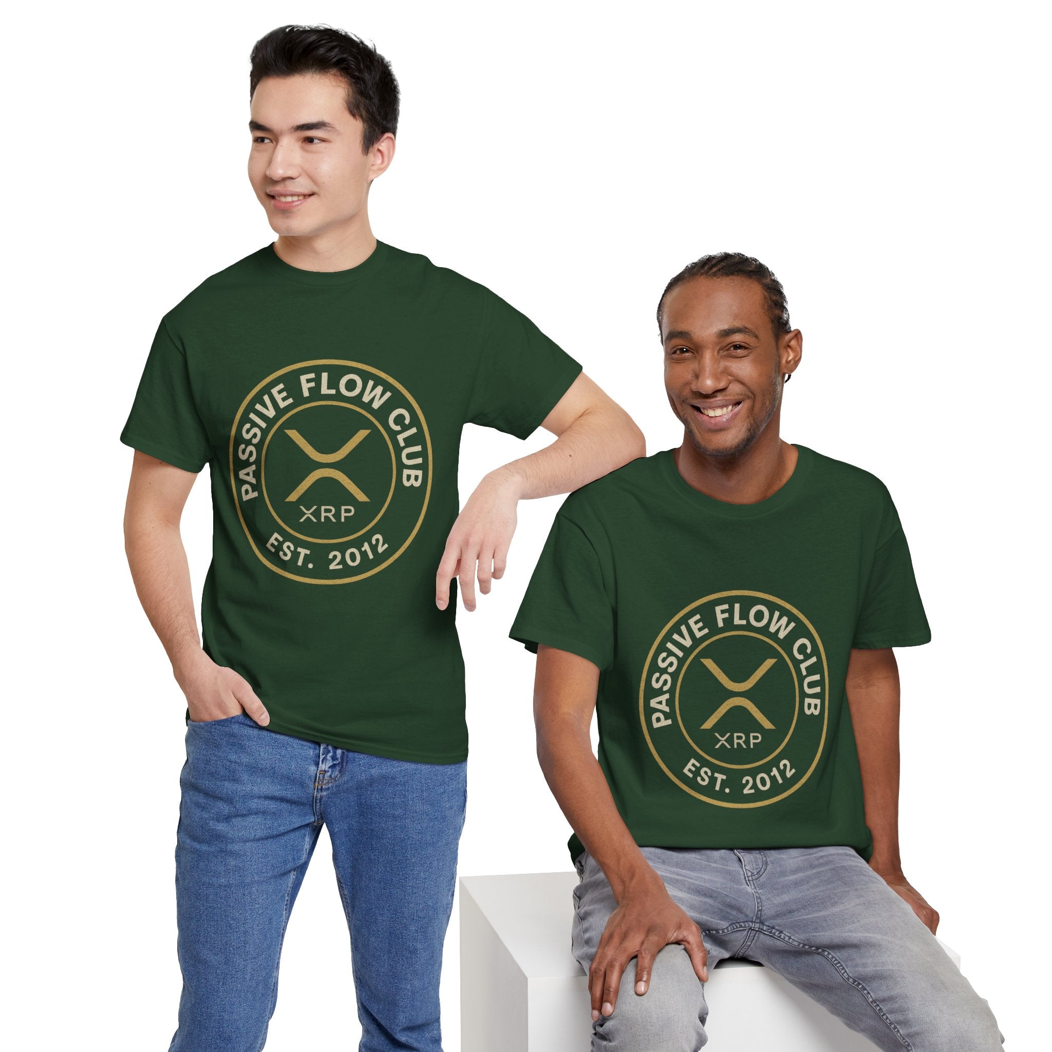 XRP Passive Flow Club T‑Shirt — Crypto Logo Tee (Est. 2012)