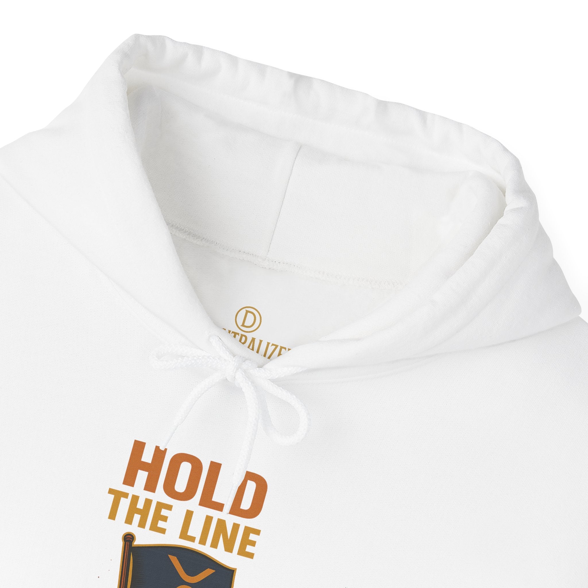 Hold The Line Hoodie — Flag & Fist Graphic Pullover